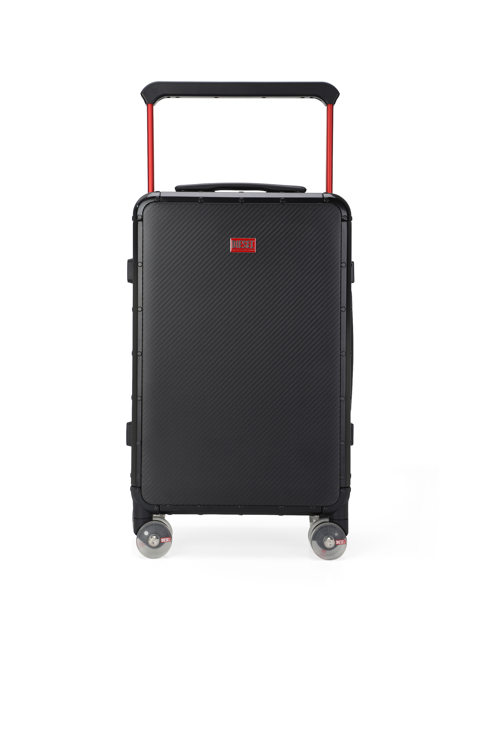 Diesel - DIESEL CARBON FIBER TROLLEY-BLACK- DSL00, Unisex's Carbon fiber suitcase size S in Black - 1