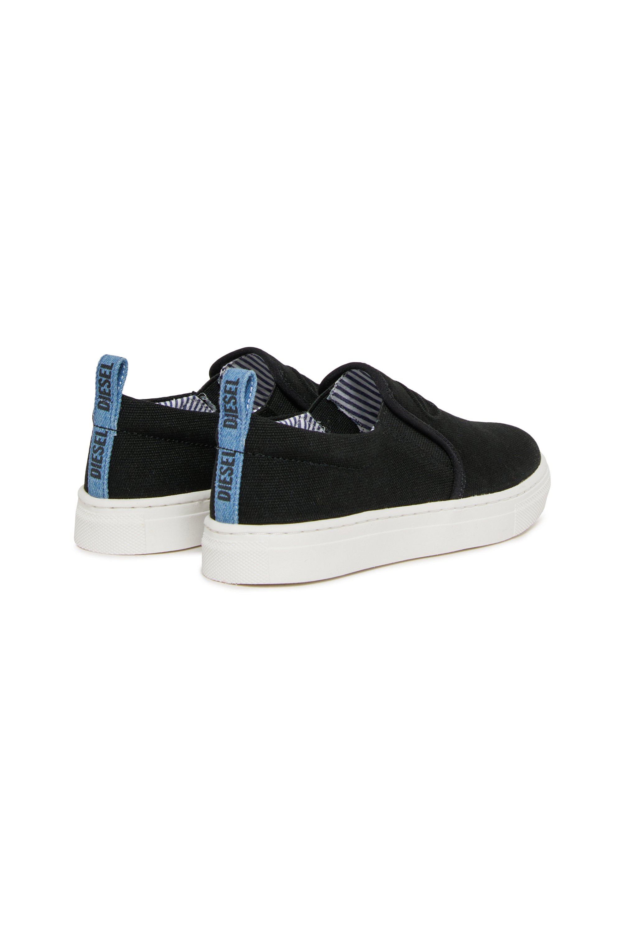 Diesel - S-SLIPGAB, Unisex's S-SLIPGAB-Slip-on sneakers in cotton in Black - 3