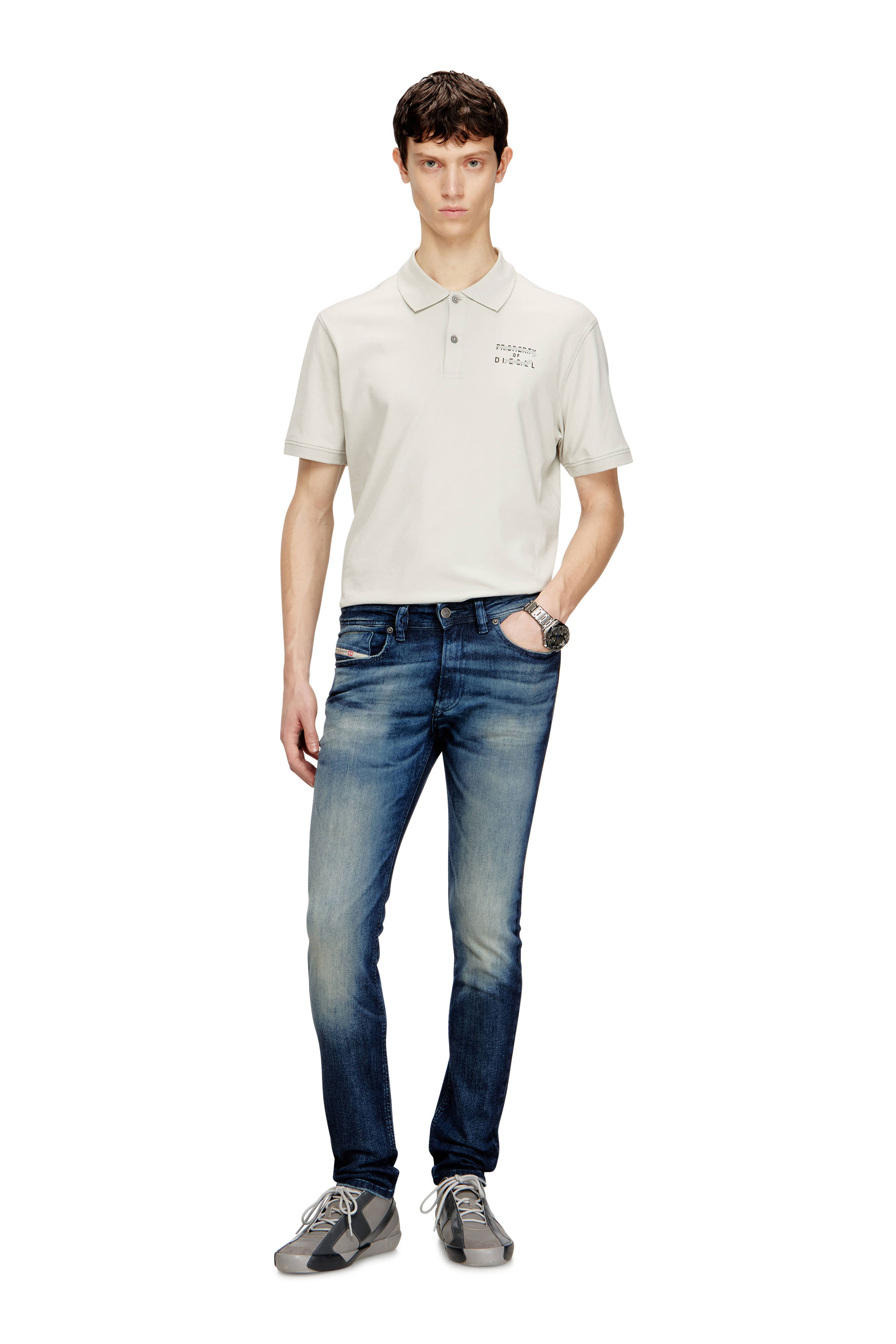 Diesel - Man's Skinny Jeans 1979 Sleenker 0ADBM, Dark Blue - 2