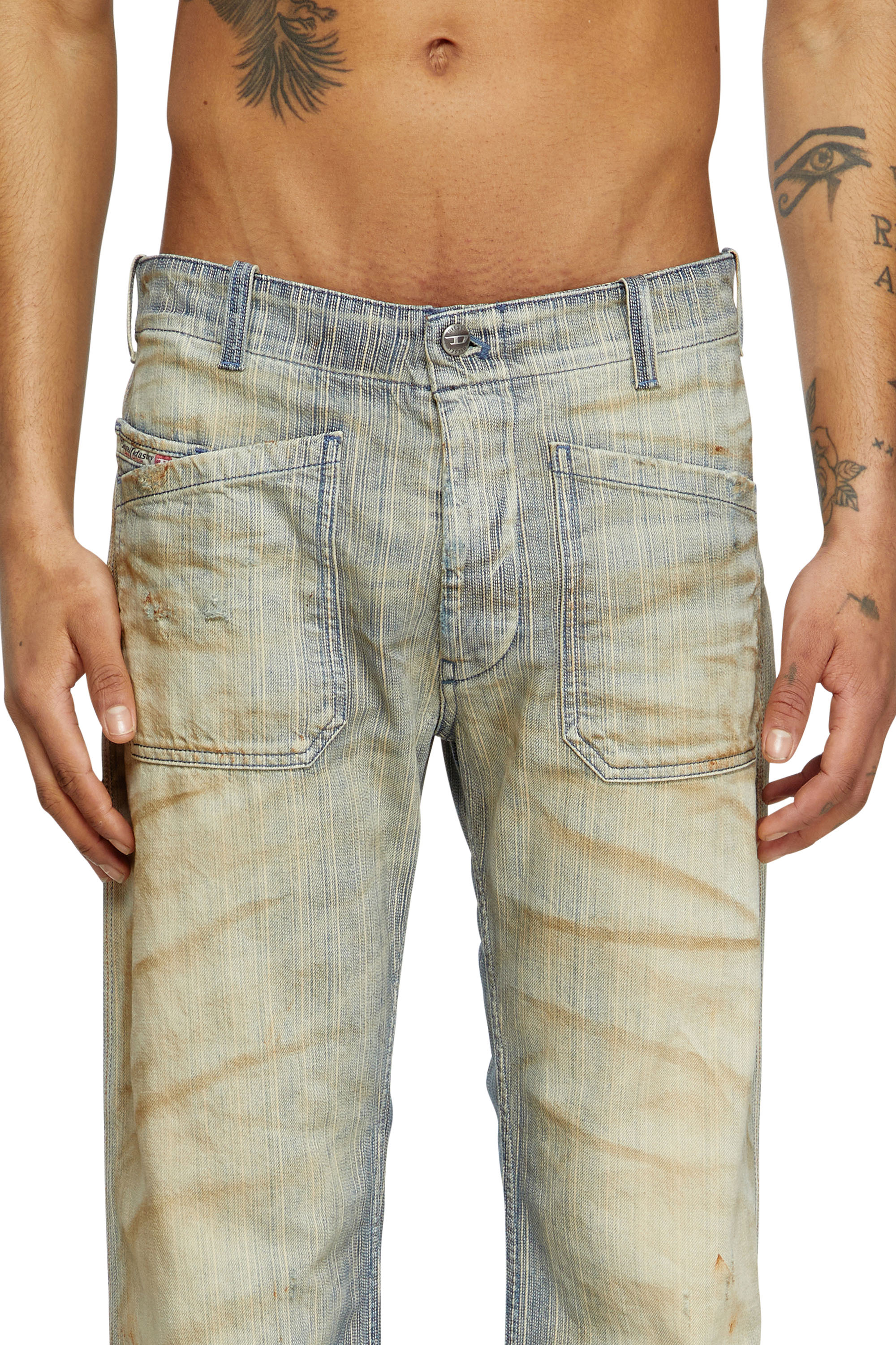 Diesel - Man's Bootcut Jeans D-Moorix 09L55, Medium blue - 5