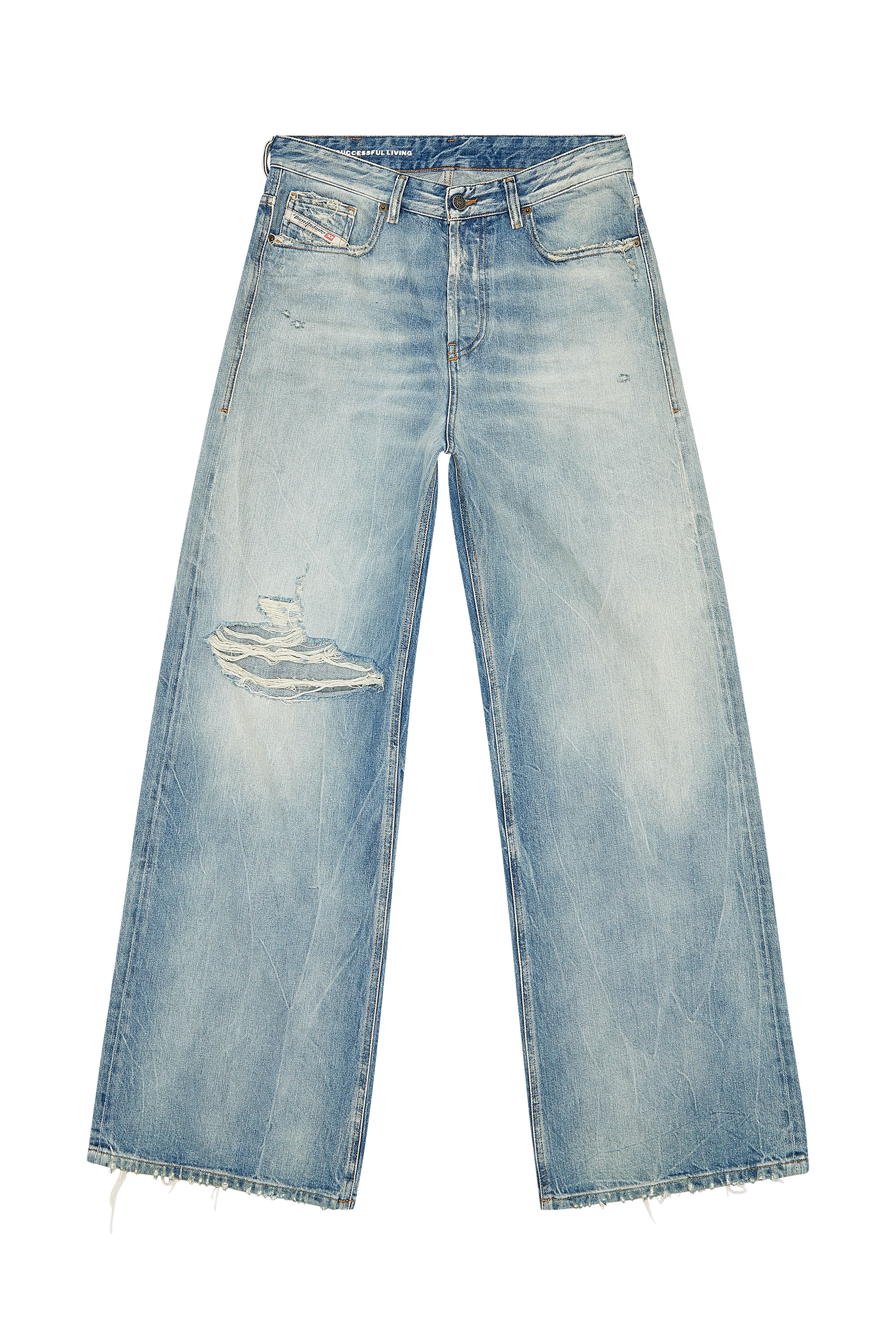 Diesel - Woman's Relaxed Jeans 1996 D-Sire 09H58, Light Blue - 2
