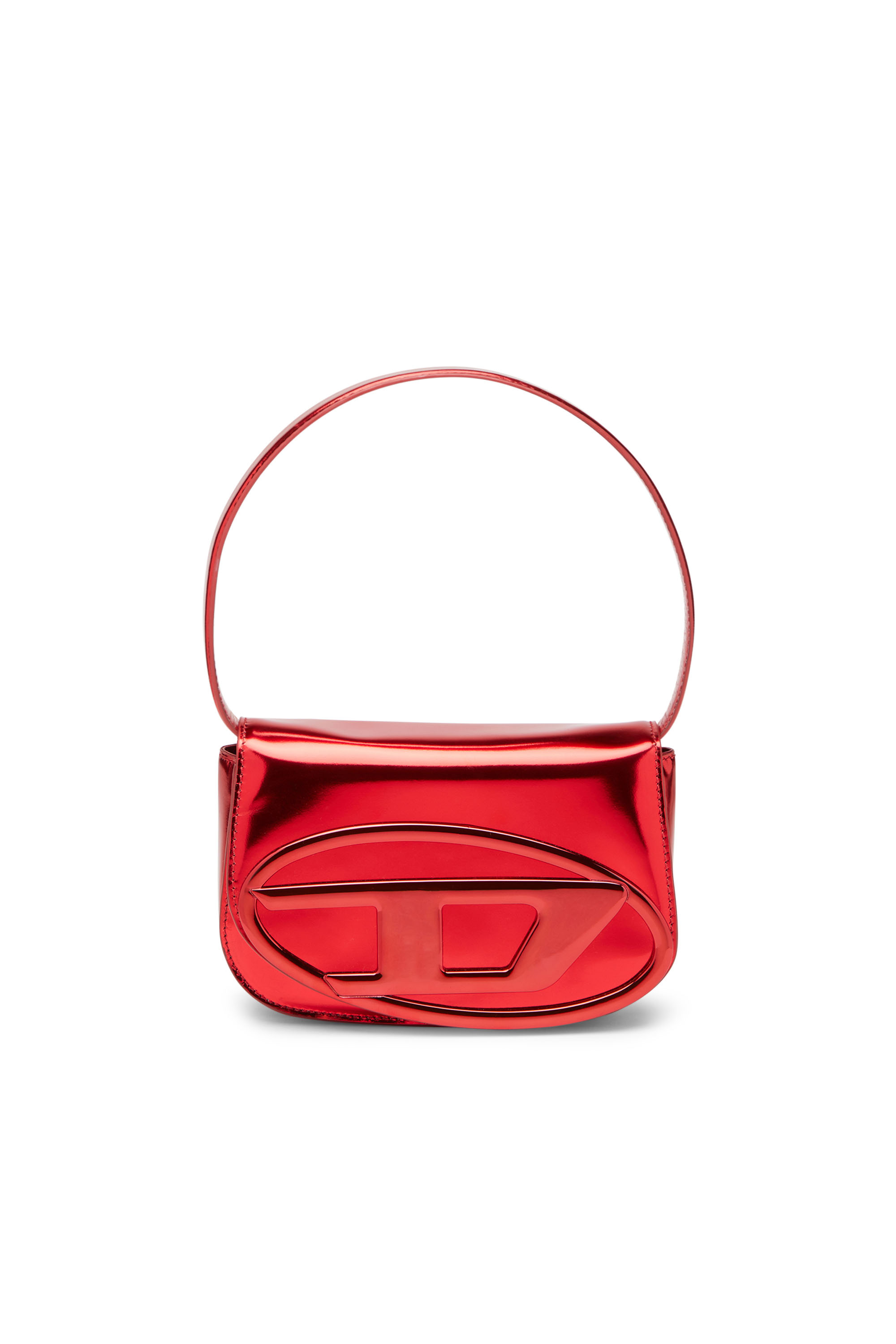 Diesel - 1DR, Woman's 1DR-Iconic shoulder bag in mirrored leather in Red - 2