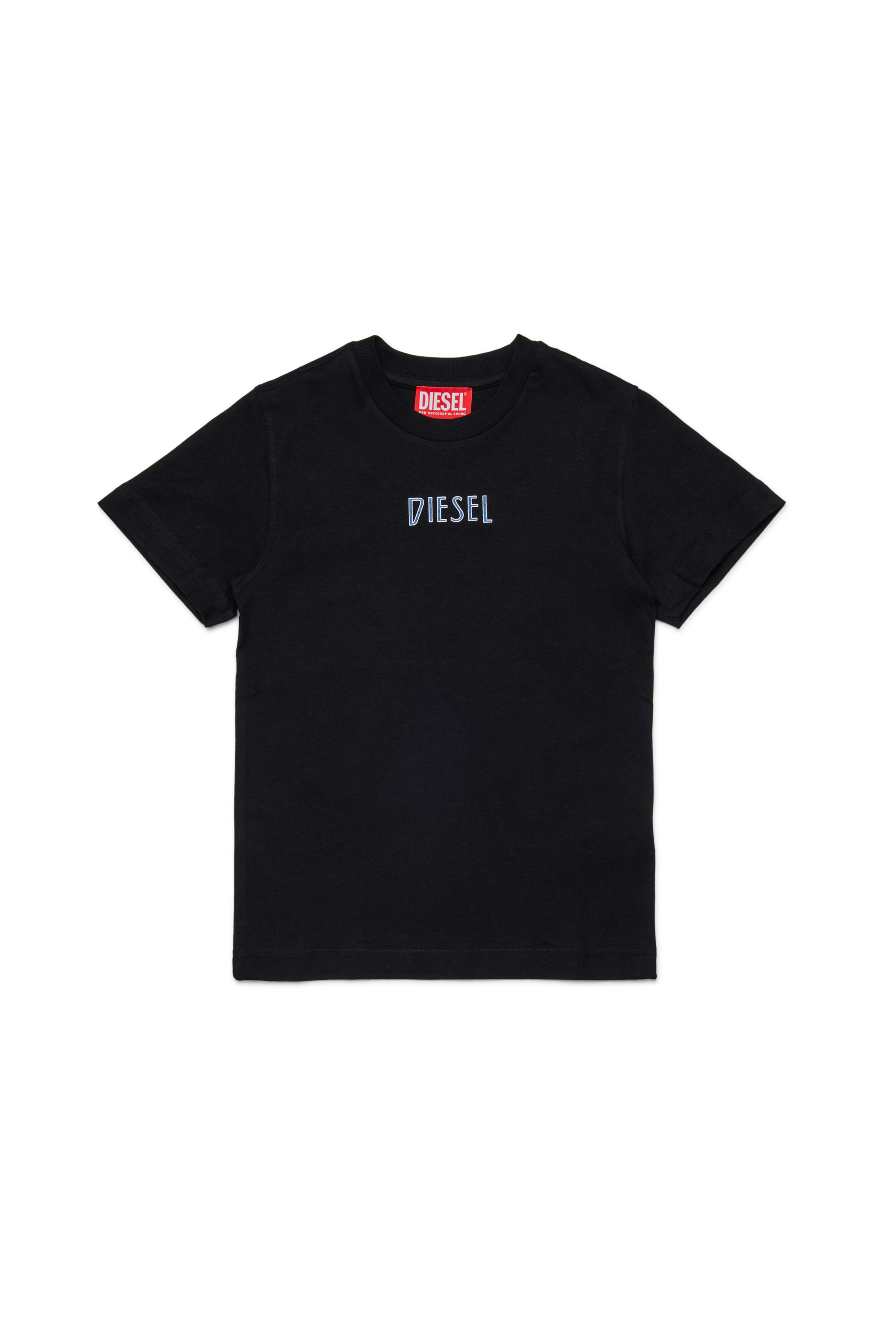 Diesel - TJUSTL31, Man's Cotton T-shirt with logo in Black - 1