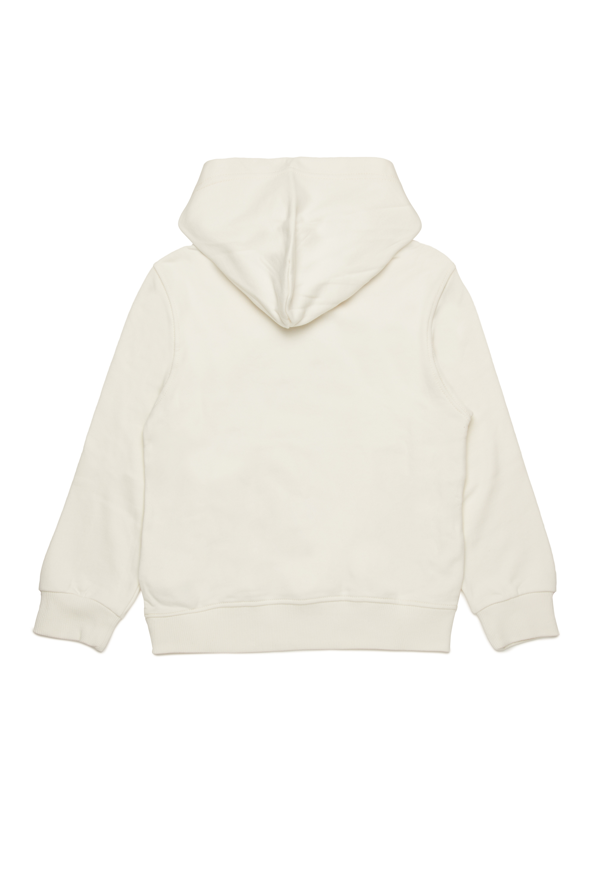 Diesel - SGINNWELTHOOD OVER, Man's Hoodie with Earth print in White - 2