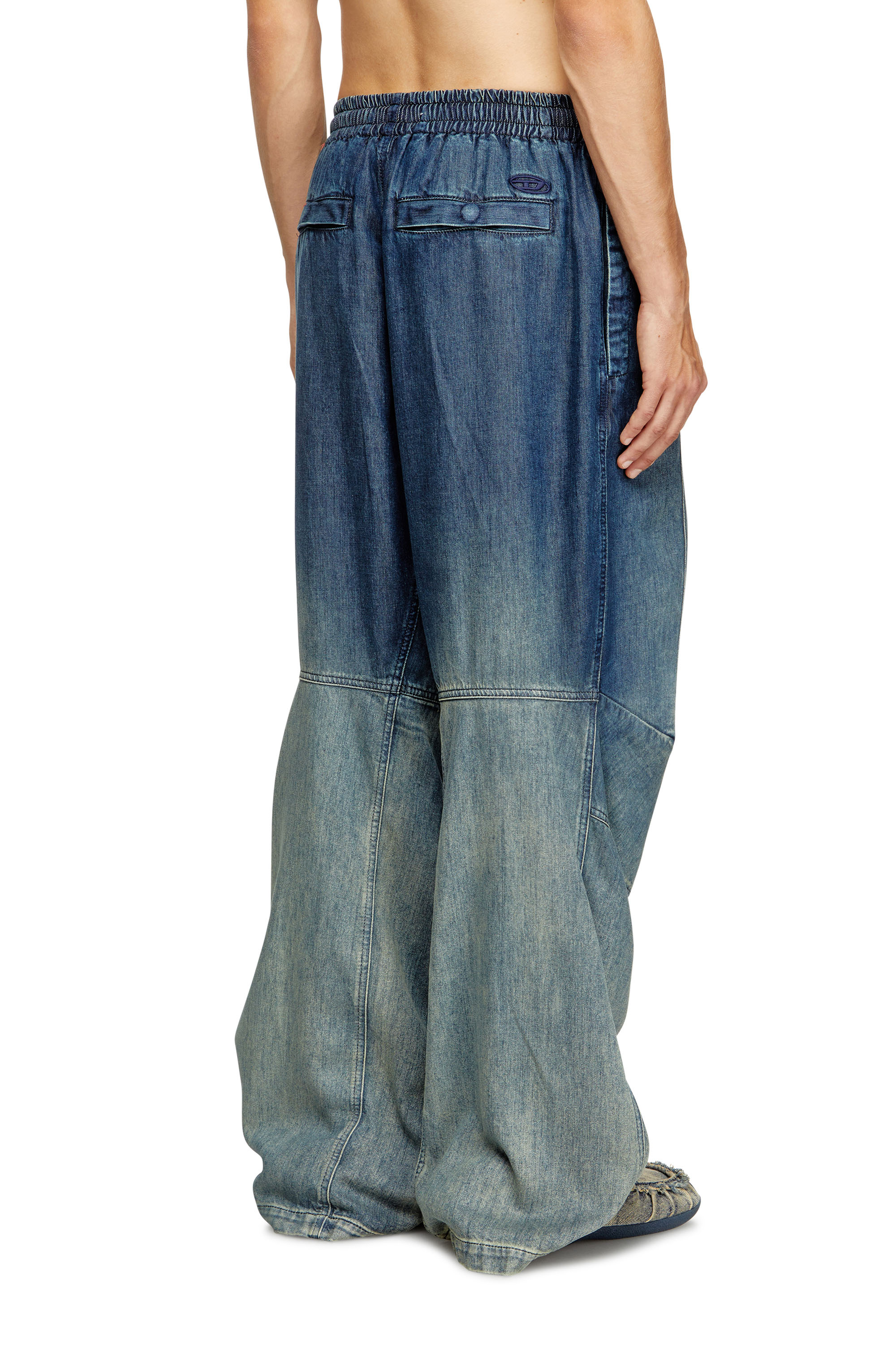 Relaxed Jeans D-Pari 068TC, Dark Blue Diesel - Man's Relaxed Jeans D-Pari 068TC, Dark Blue - 4