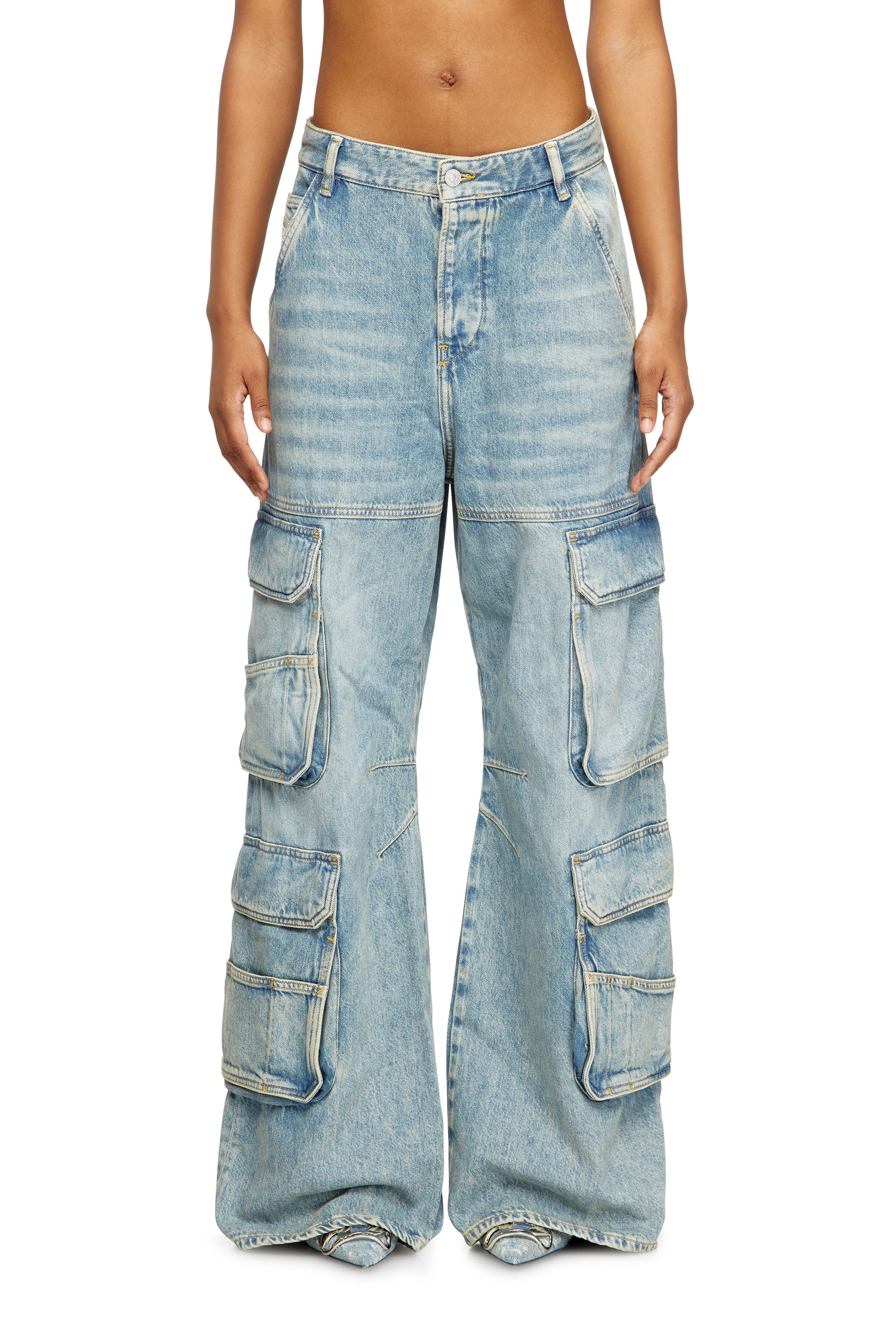 Diesel - Woman's Relaxed Jeans 1996 D-Sire 0DBCX, Light Blue - 1
