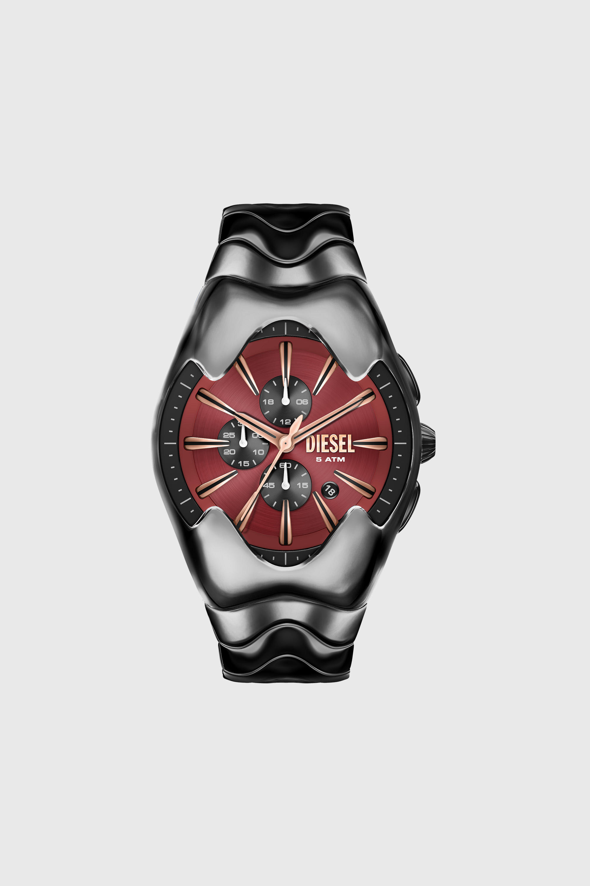 Diesel - DZ4713 WATCH, Man's Mercurial gunmetal stainless steel watch in Black - 1