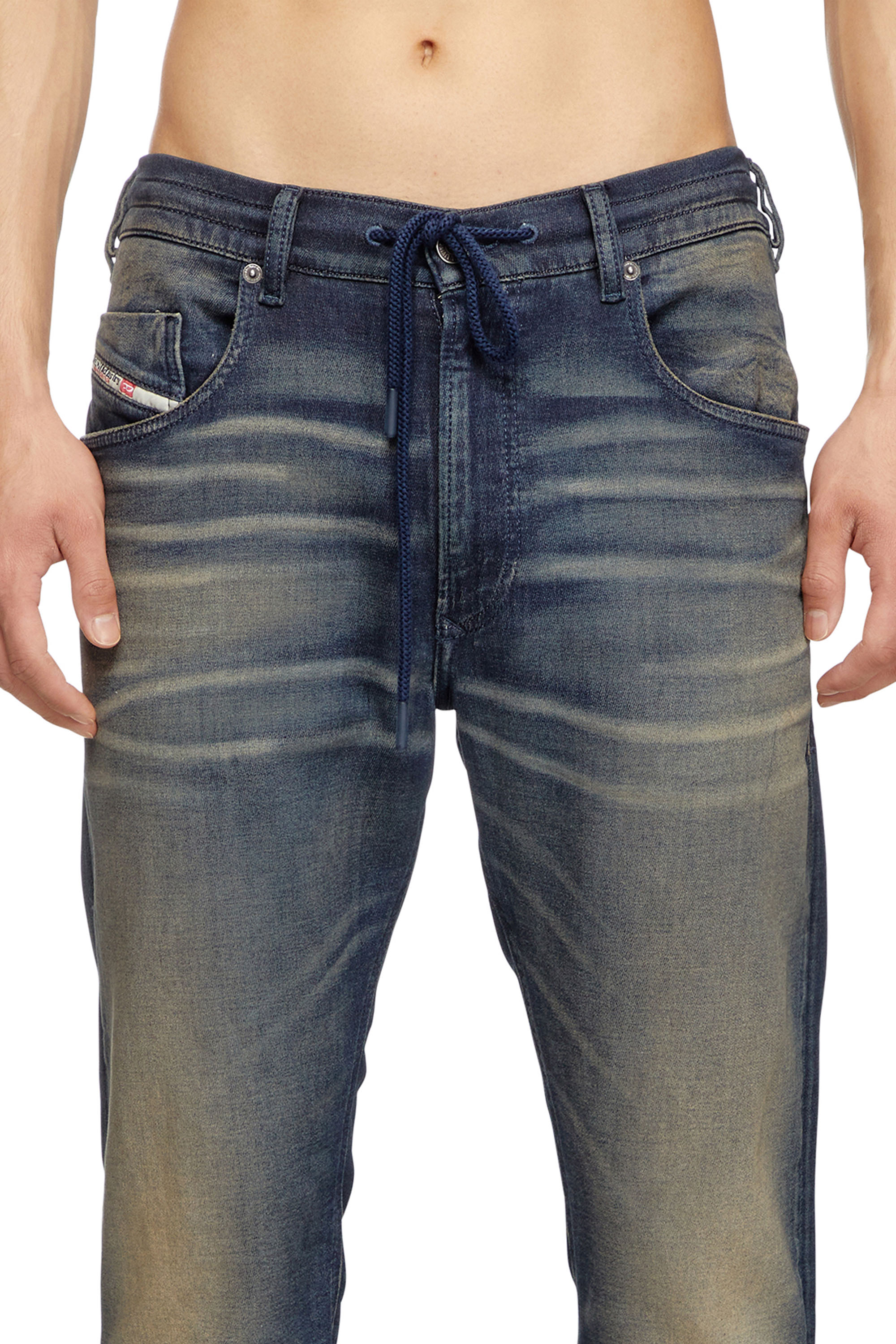 Diesel - Man's Regular 2030 D-Krooley Joggjeans® 068PM, Dark Blue - 3