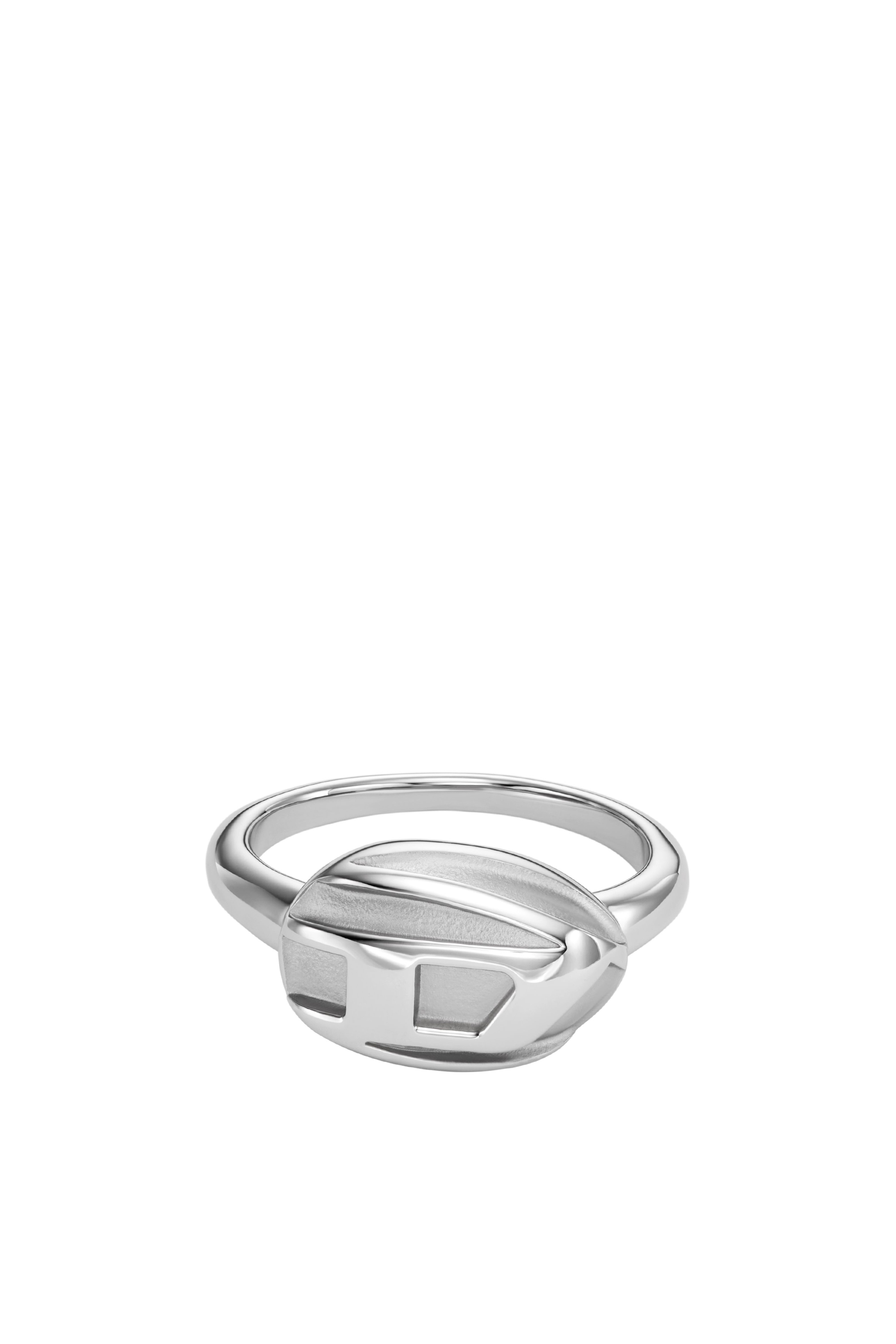 Men's Stainless steel signet ring | Silver | Diesel