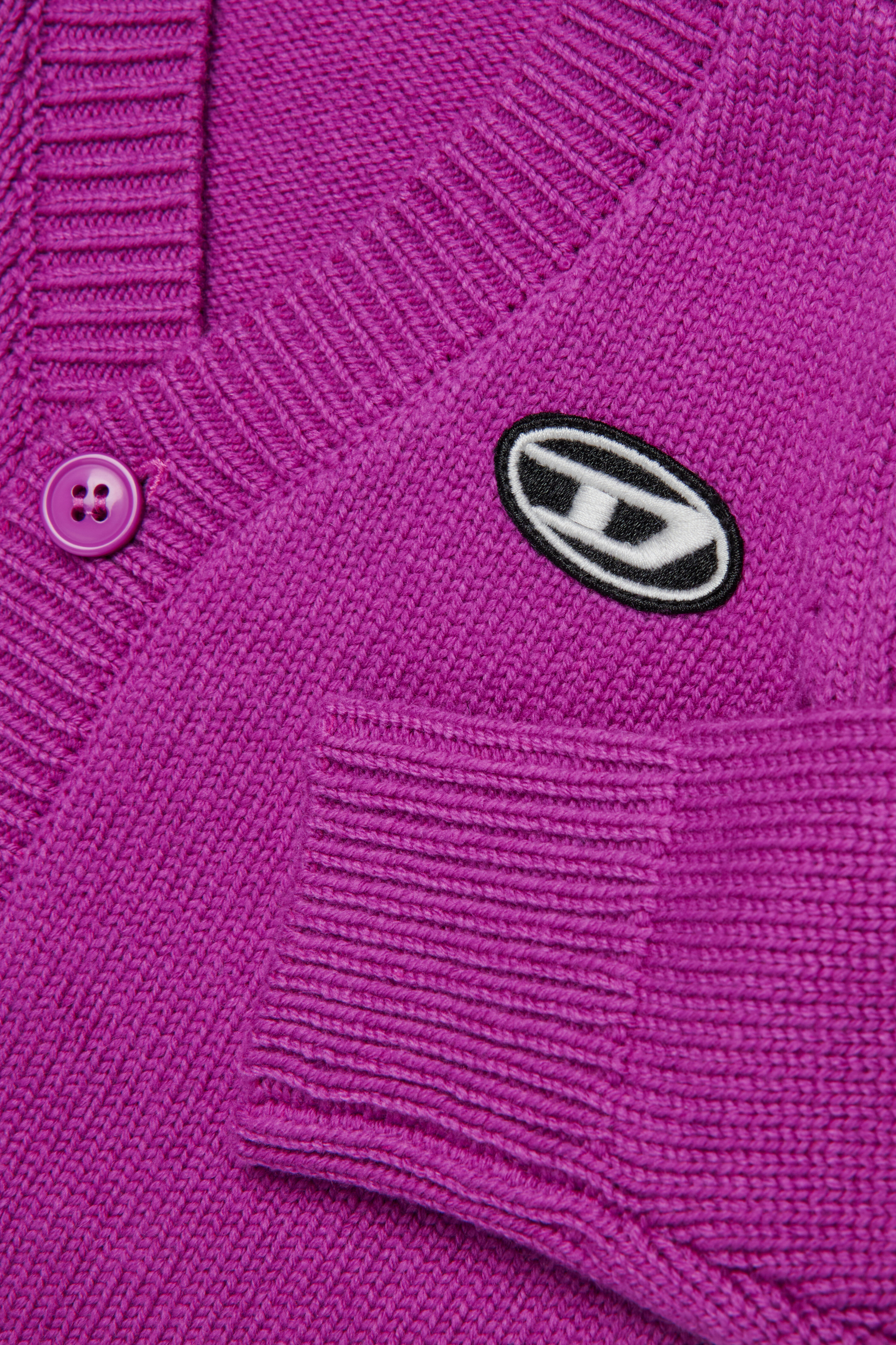 Diesel - KLONCARDIGANB, Unisex's Wool blend cardigan in Violet - 4