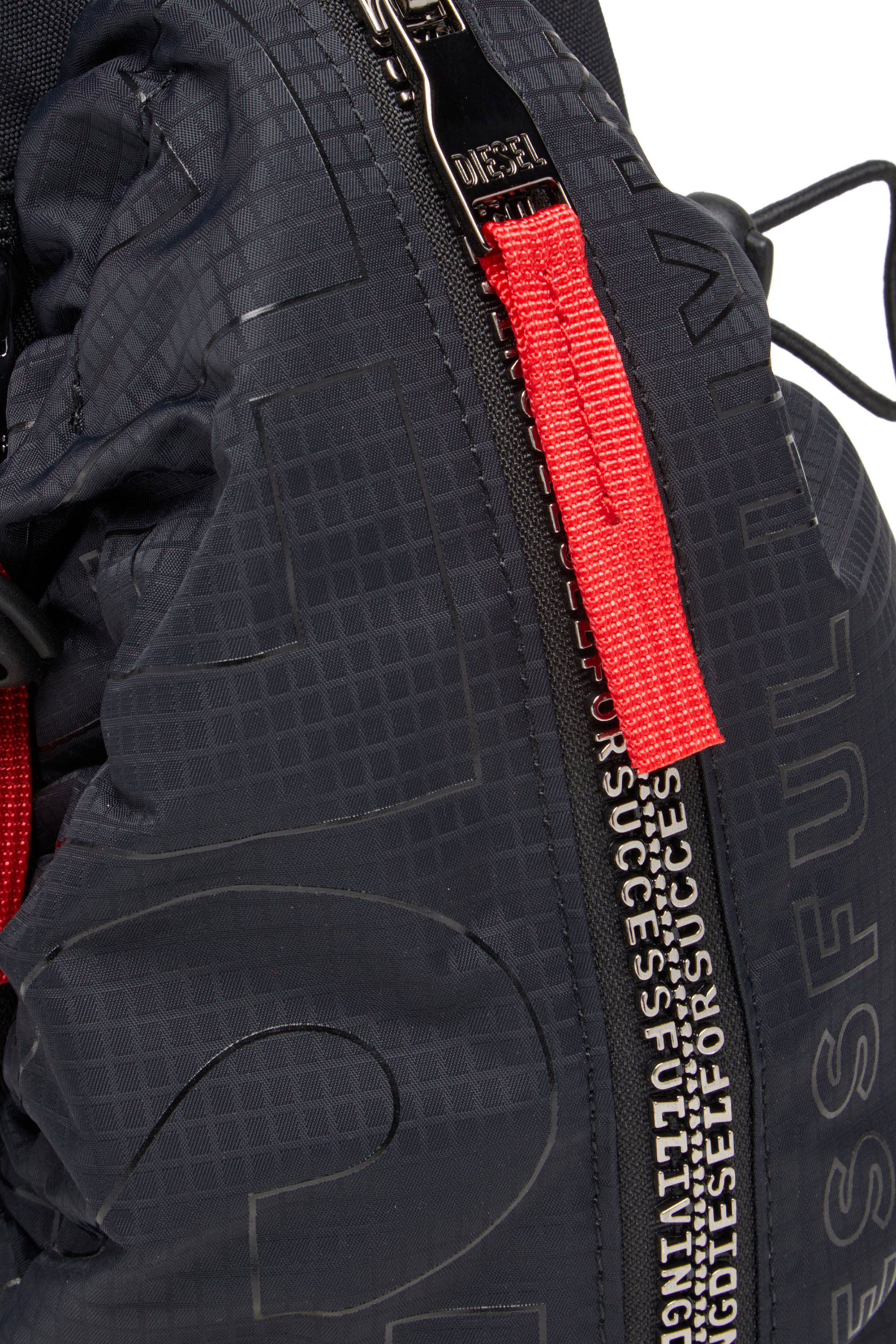 ZIP-D CROSSBODY X, Black Diesel - ZIP-D CROSSBODY X, Man's Zip-D-Sling bag in check-jacquard shell in Black - 5