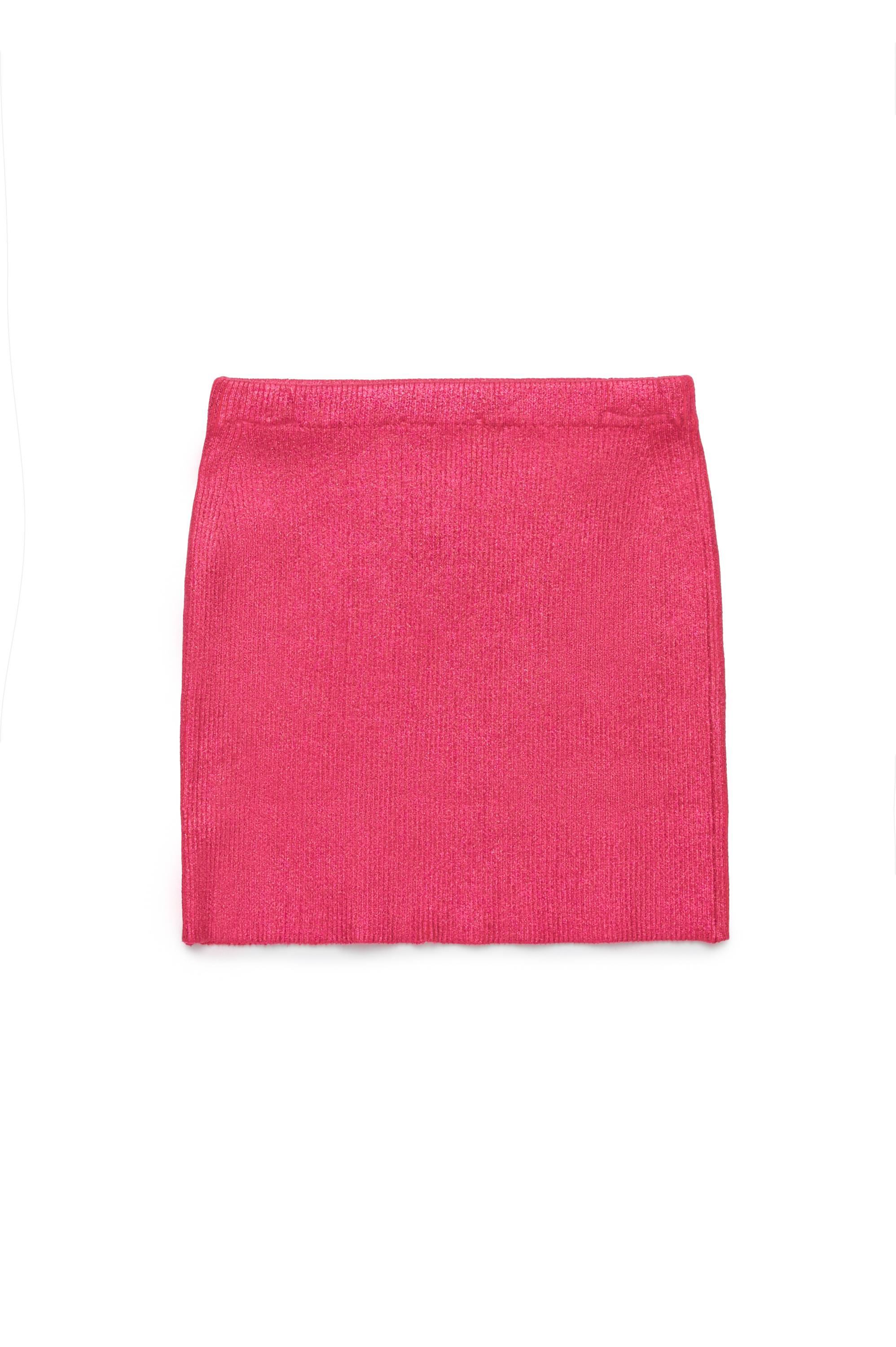 Diesel - GESID, Woman's Ribbed knit mini skirt in Pink - 2