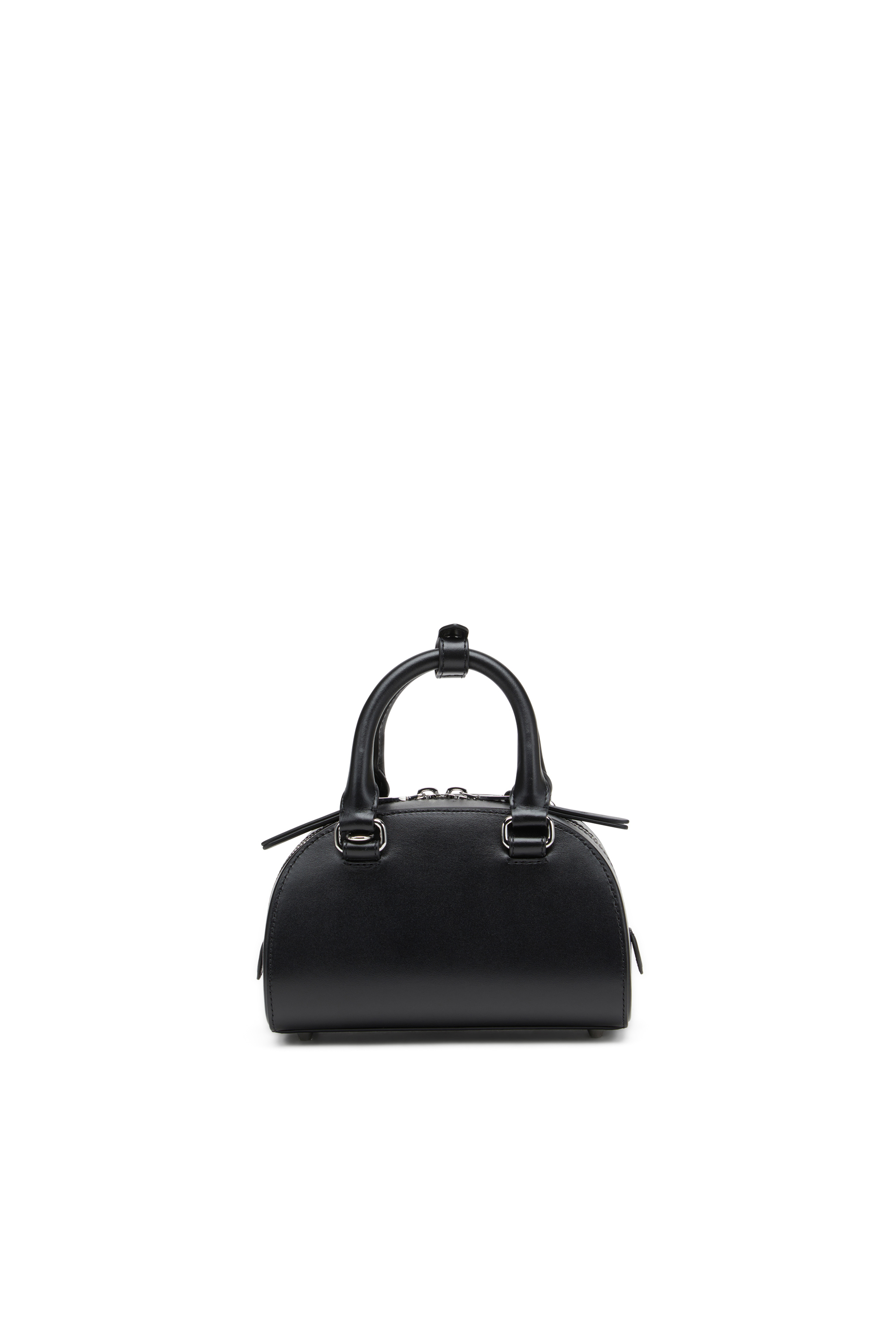 Diesel - 1DR DOME CROSSBODY, Woman's Leather mini bowling bag in Black - 2