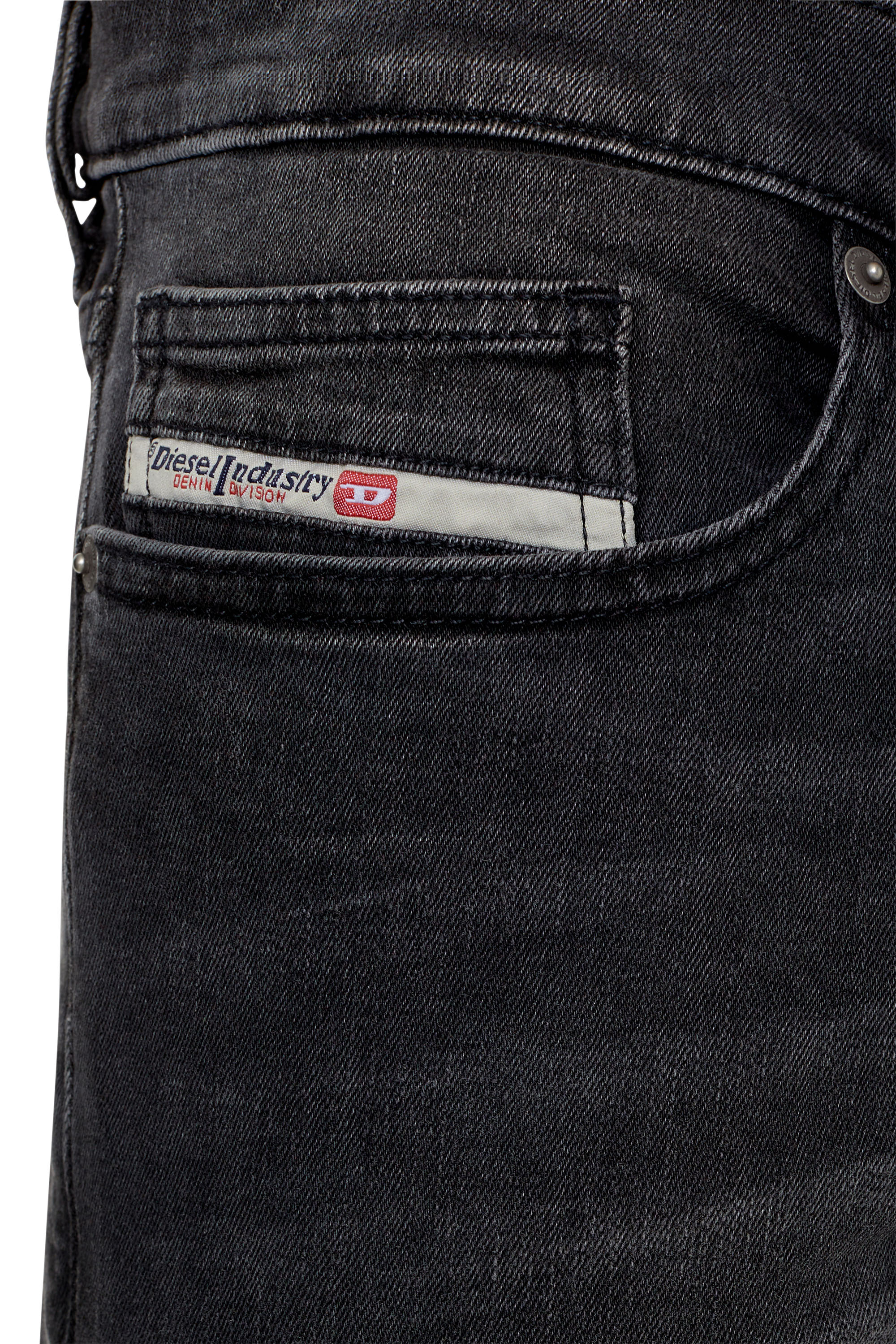 Diesel - D-Luster 0IHAV Slim Jeans, Black/Dark grey - Image 3