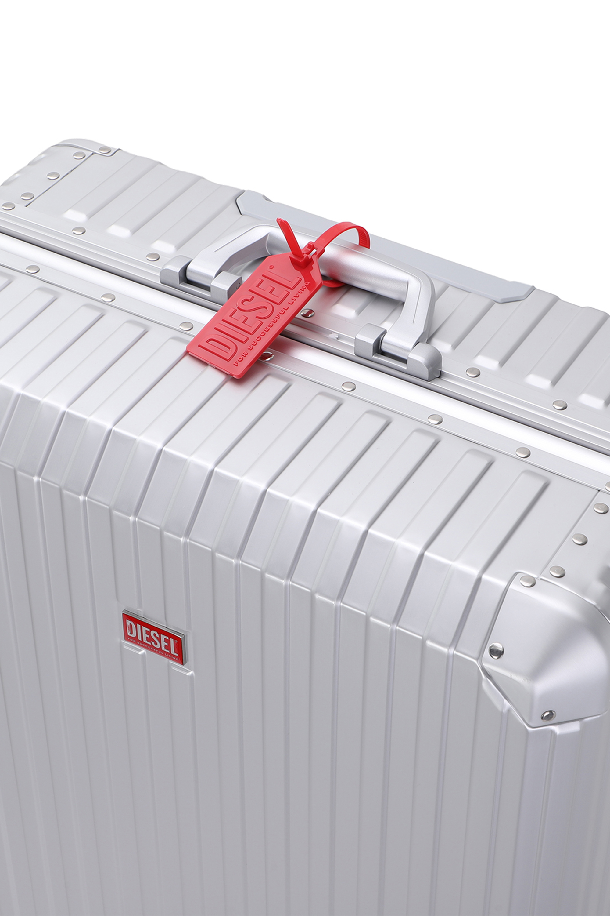 Diesel - DIESEL ALUMINUM TROLLEY- DSL002, Unisex's Aluminum suitcase size L in Silver - 2