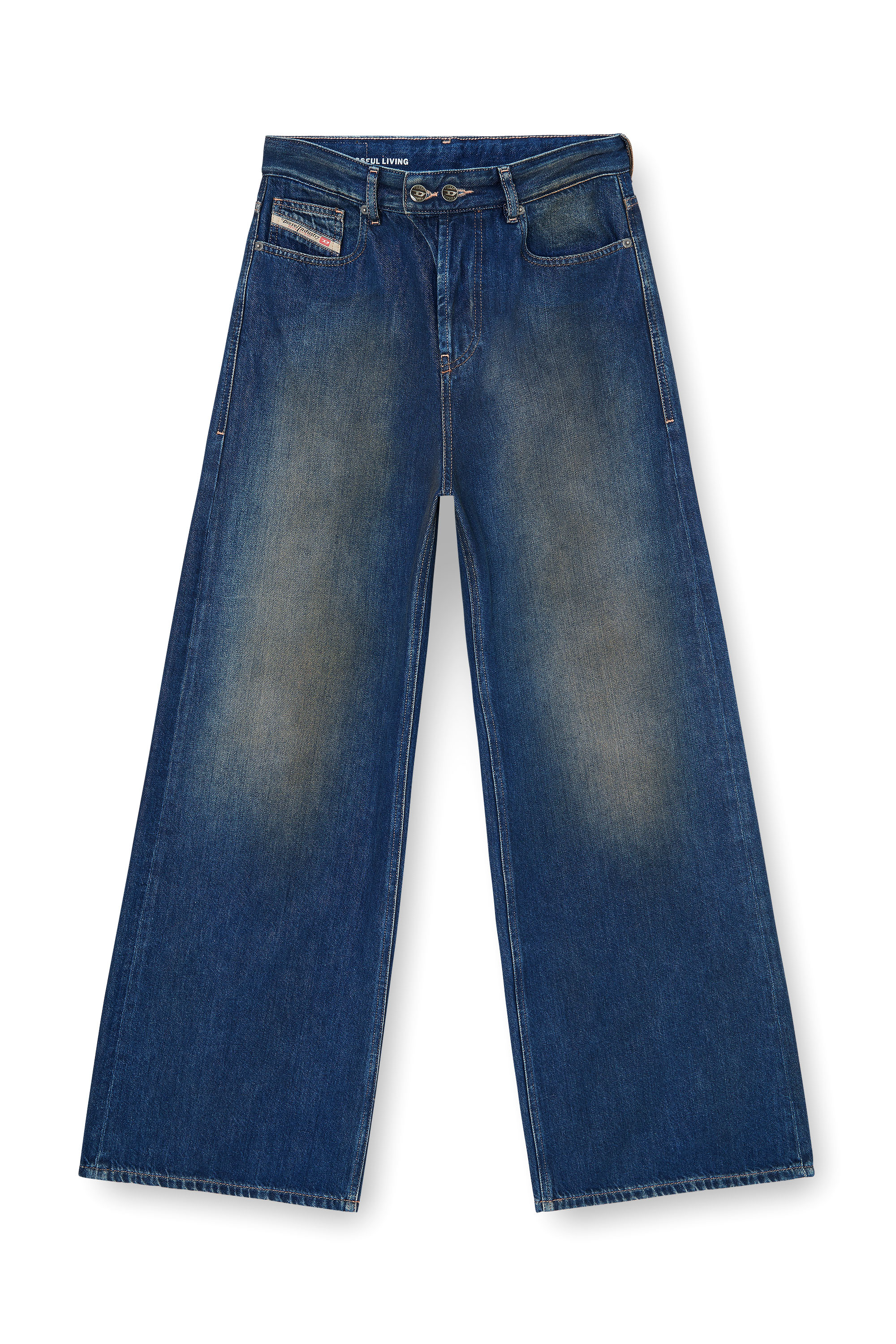 Diesel - Woman's Relaxed Jeans 1996 D-Sire 09P47, Dark Blue - 6