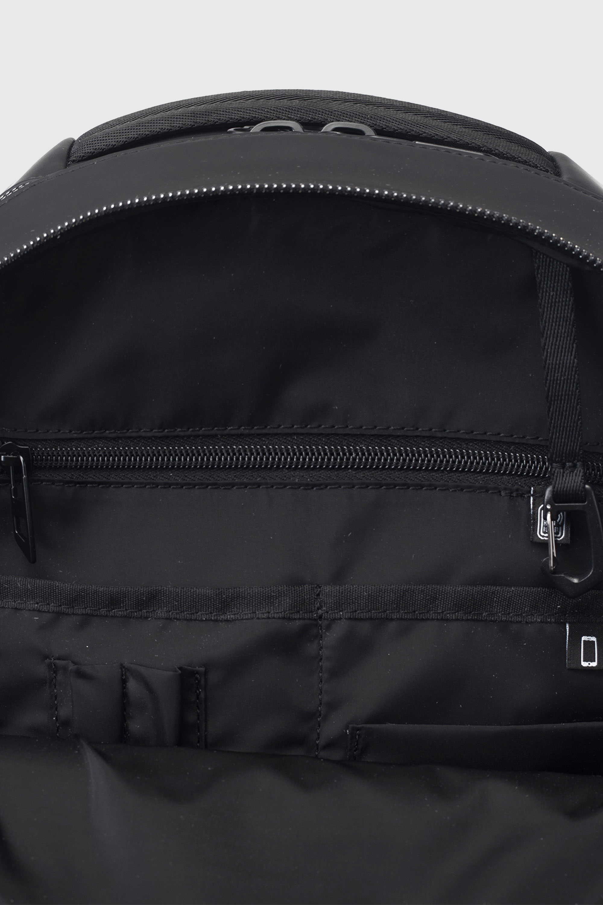 Diesel - DIESEL ALUMINUM BACKPACK DSB003, Unisex's Functional business backpack in Black - 6
