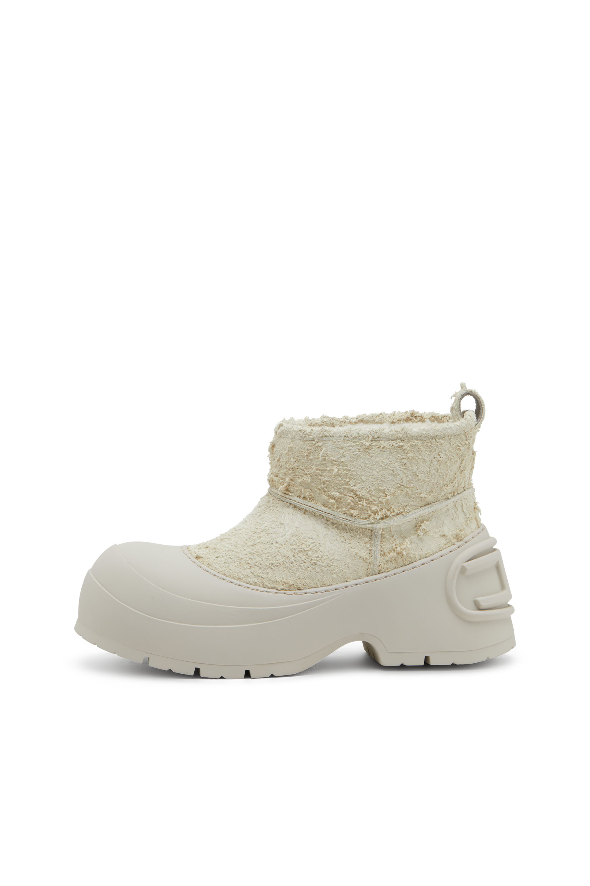 D-DONALD MONTONE, White/Grey Diesel - D-DONALD MONTONE, Man's D-Donald-Chunky ankle boot with lug sole in White/Grey - 7