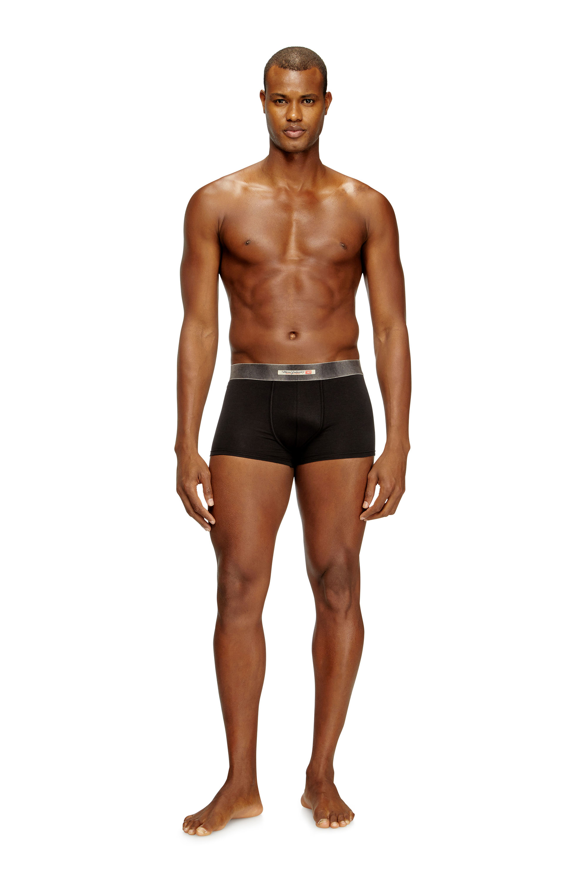 Diesel - DAMIEN-DNM-3PACK, Man's 3-pack of stretch cotton boxers with satin waistband in null - 3