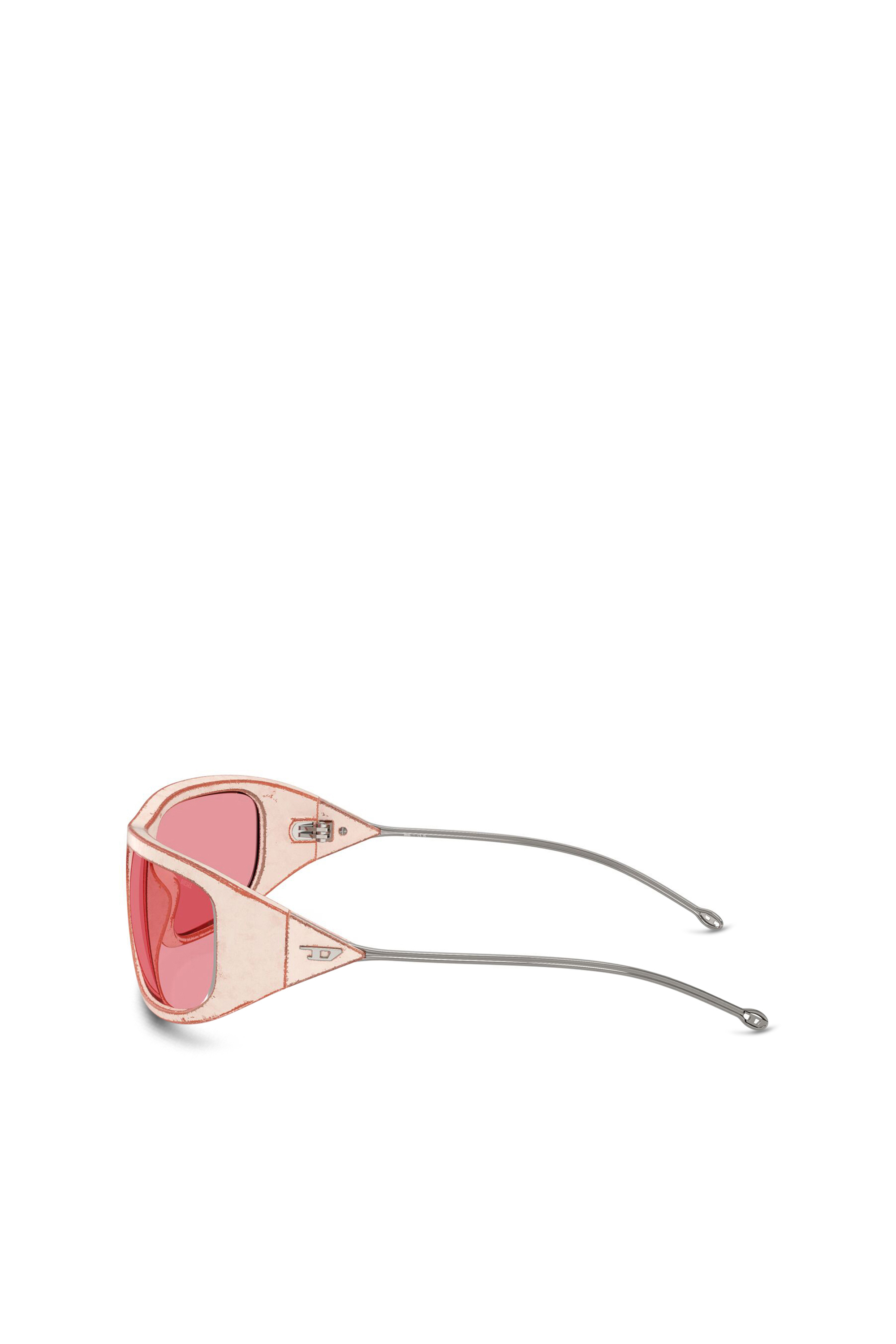 Diesel - 0DL3001 SIZE 61, Unisex's Wraparound style sunglasses in Pink - 2