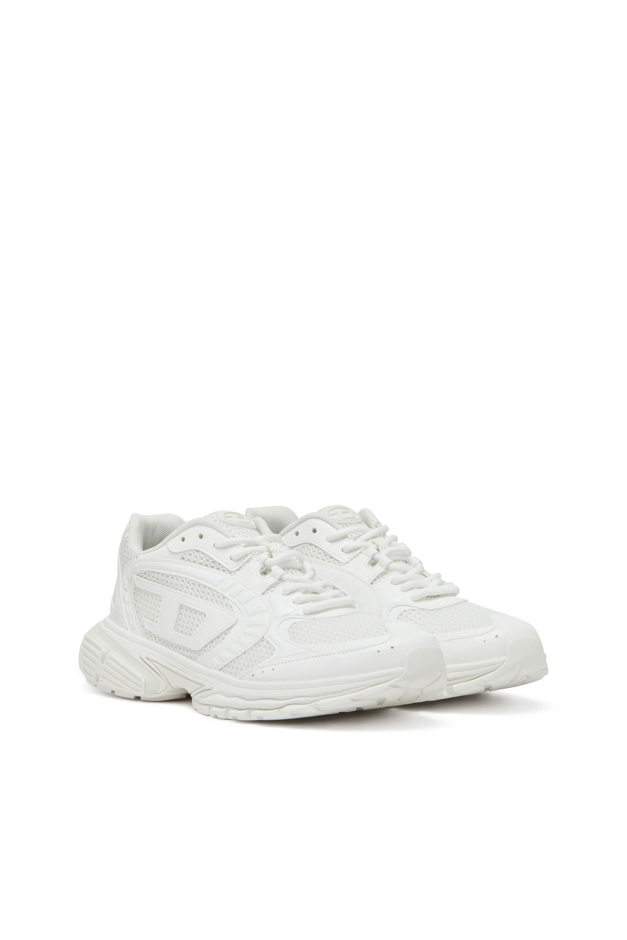 Diesel - S-PRO-V-DENSE LOW, Man's Mesh sneakers with Oval D logo in White - 2