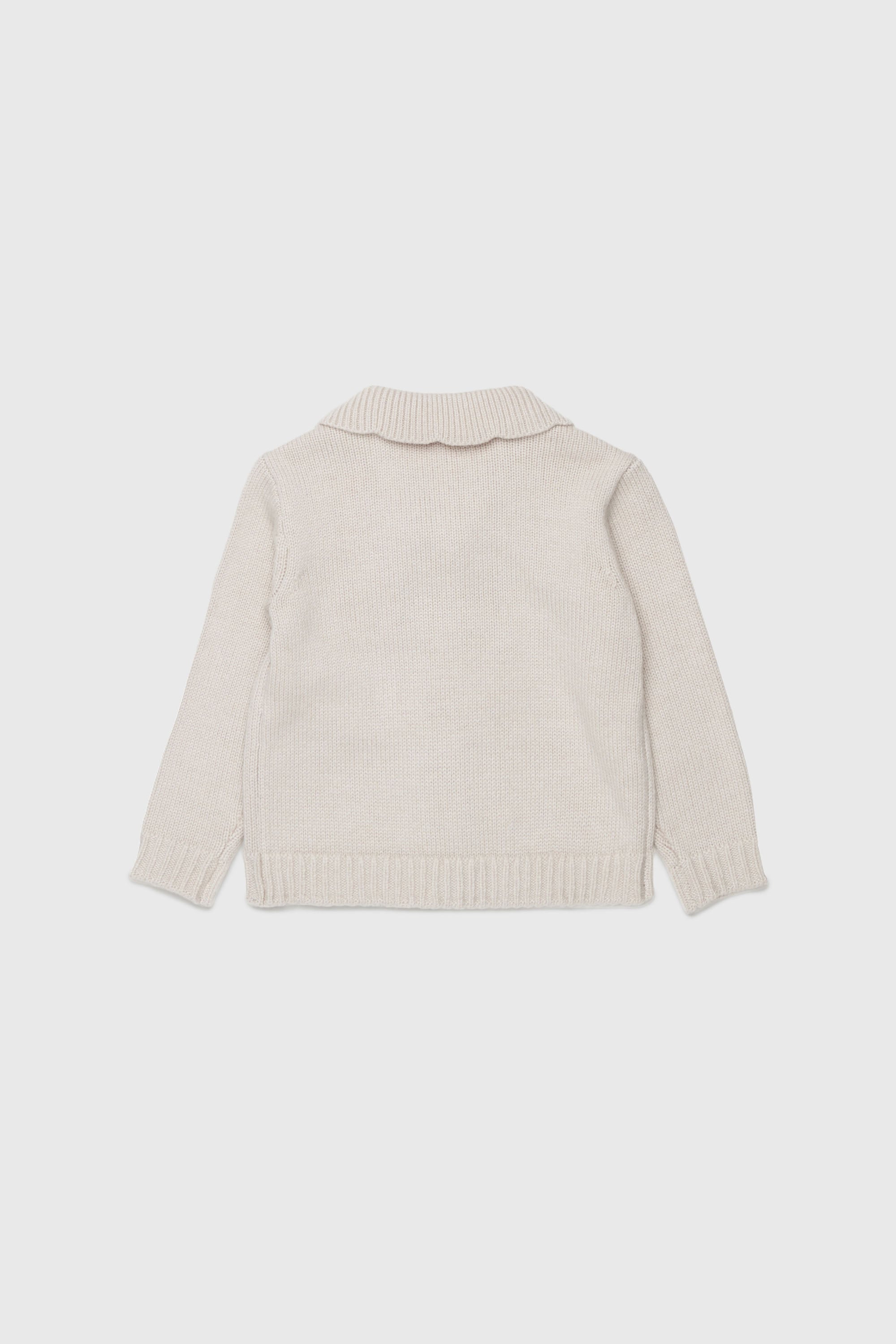 Diesel - KSCALOB, Woman's Cashmere-enriched cardigan with scalloped collar in White - 3