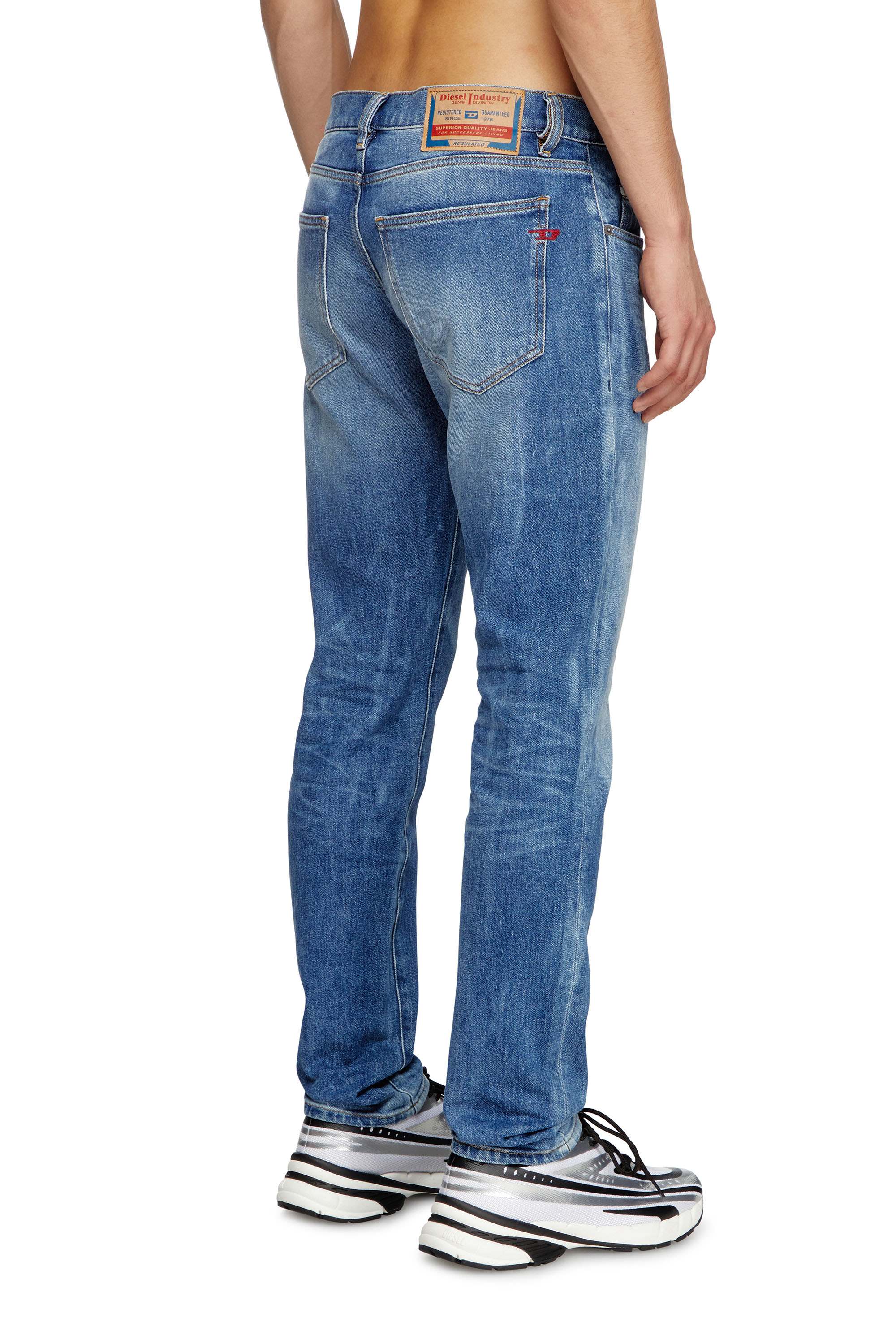 Diesel - Man's Slim Jeans 2019 D-Strukt 09L19, Medium blue - 3