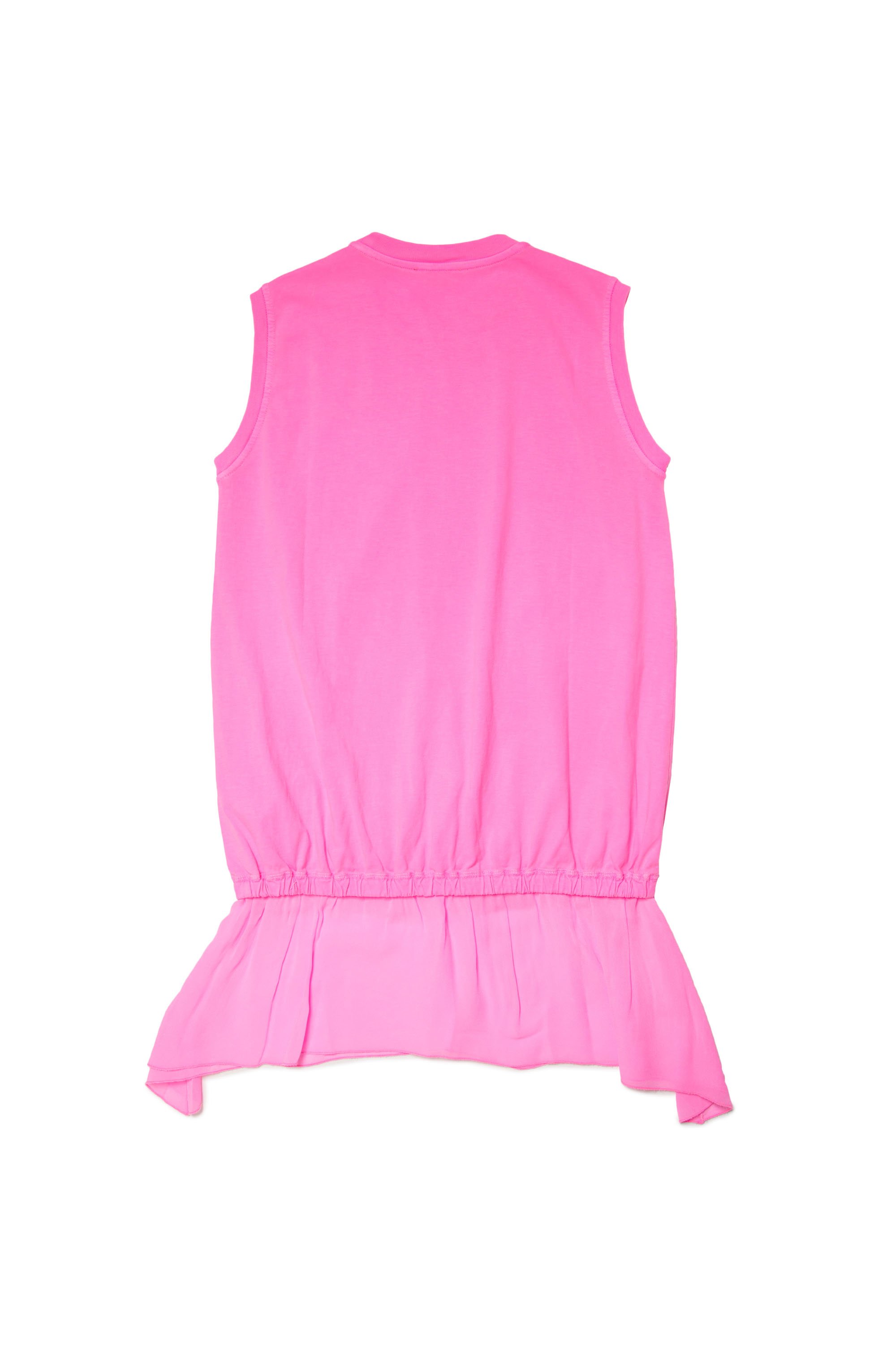 Diesel - DROLLETTY, Woman Sleeveless dress with fluid skirt in Pink - Image 2