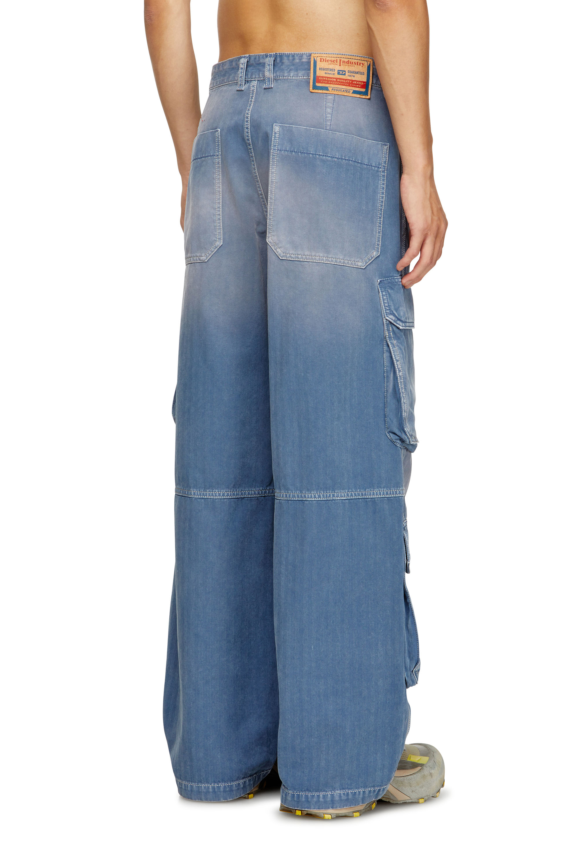 Diesel - Man's Relaxed Jeans D-Touch 09M93, Medium blue - 4