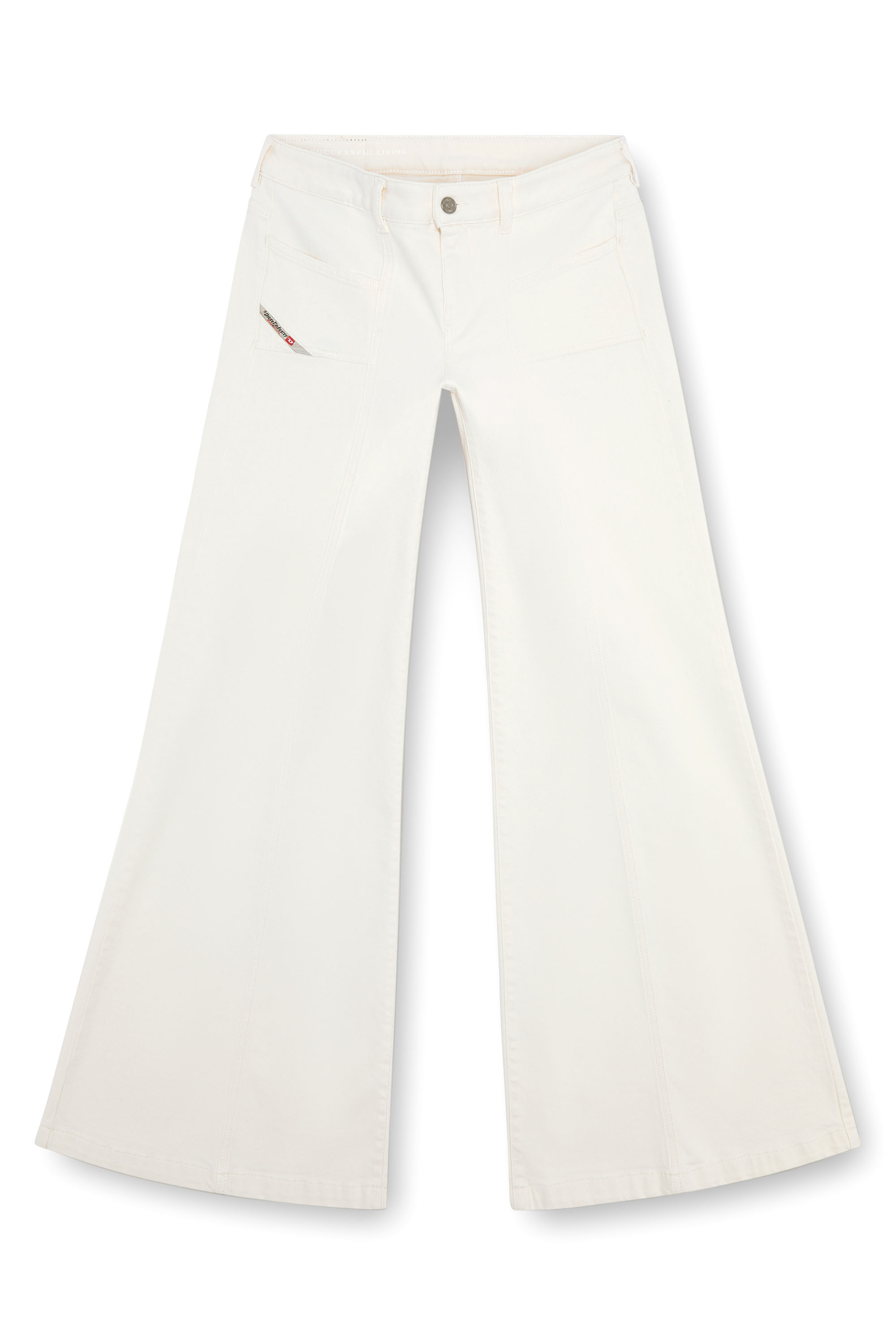 Diesel - Woman Bootcut and Flare Jeans D-Akii 09J68, White - Image 3