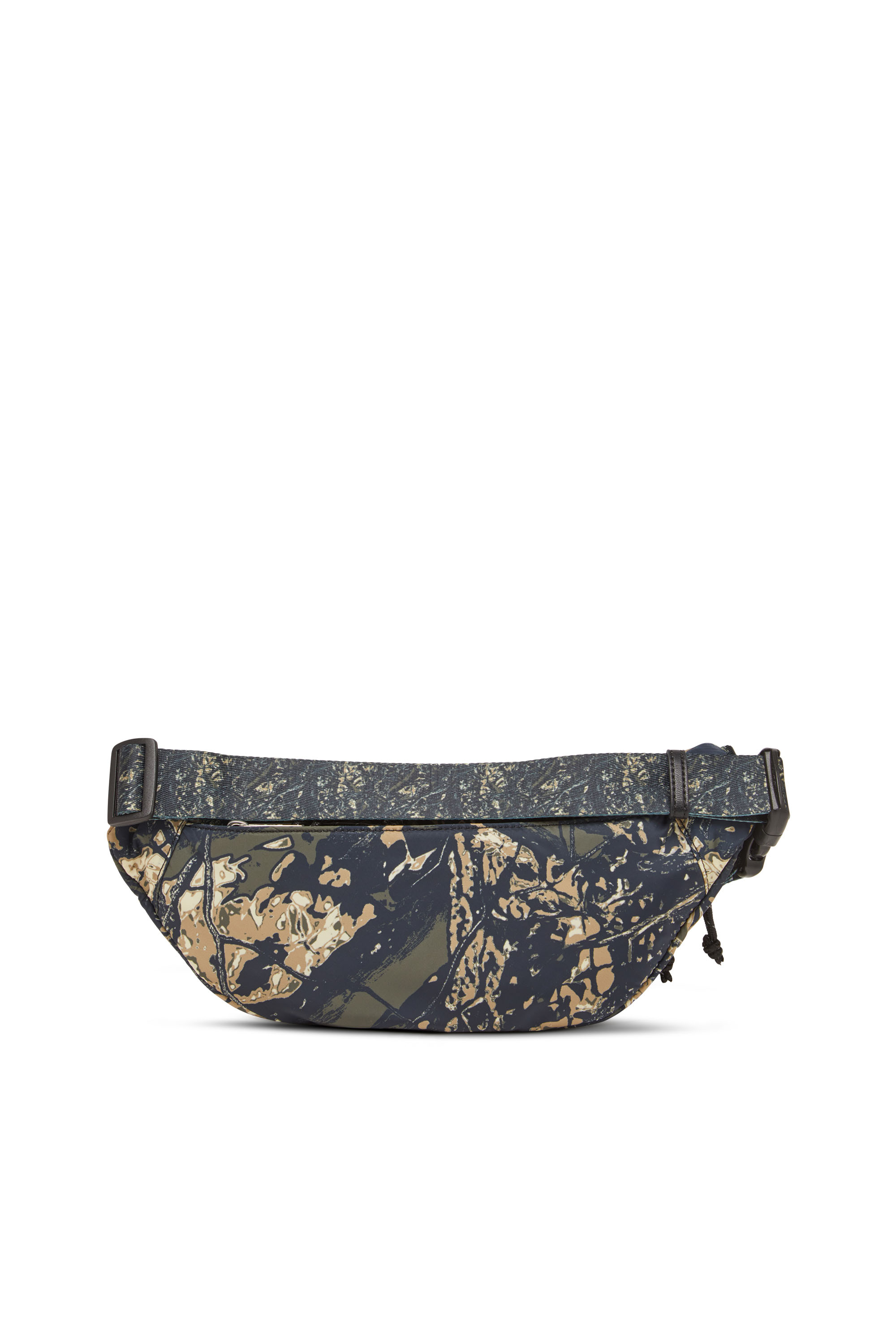 Diesel - D-PACK BELTBAG X, Man's D-Pack-Belt bag in camo-print fabric in Military Green - 3