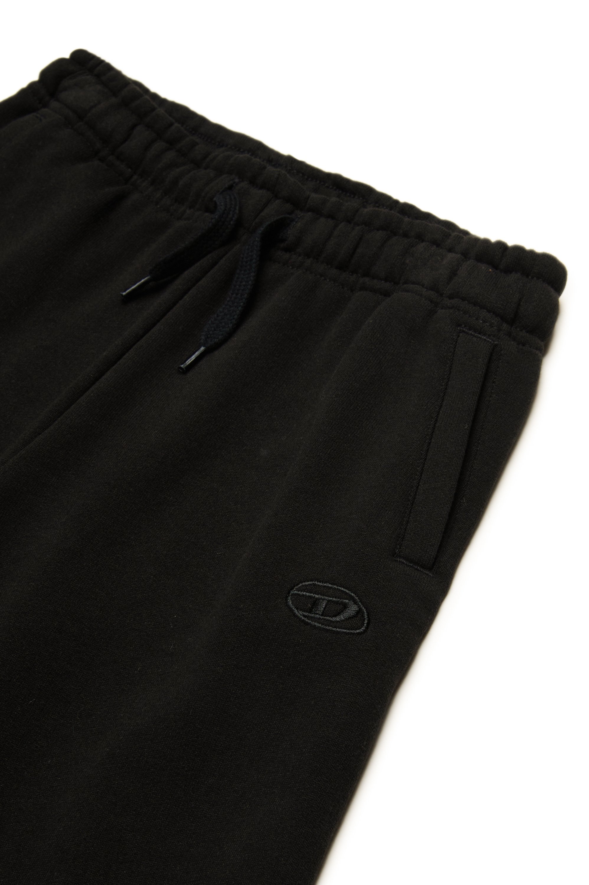 Diesel - PBETTYMEGOVALD, Man's Sweats shorts with Oval D embroidery in Black - 3