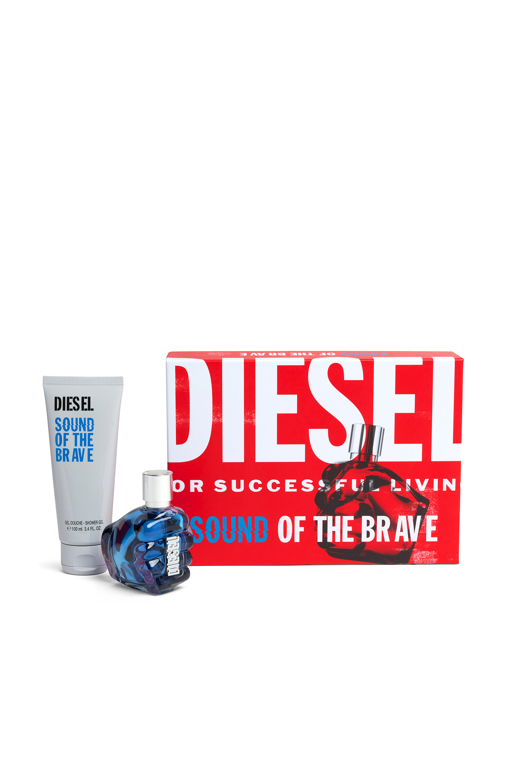 Diesel - SOUND OF THE BRAVE 50 ML GIFT SET, Man's Sound Of The Brave Gift Set in Blue - 1