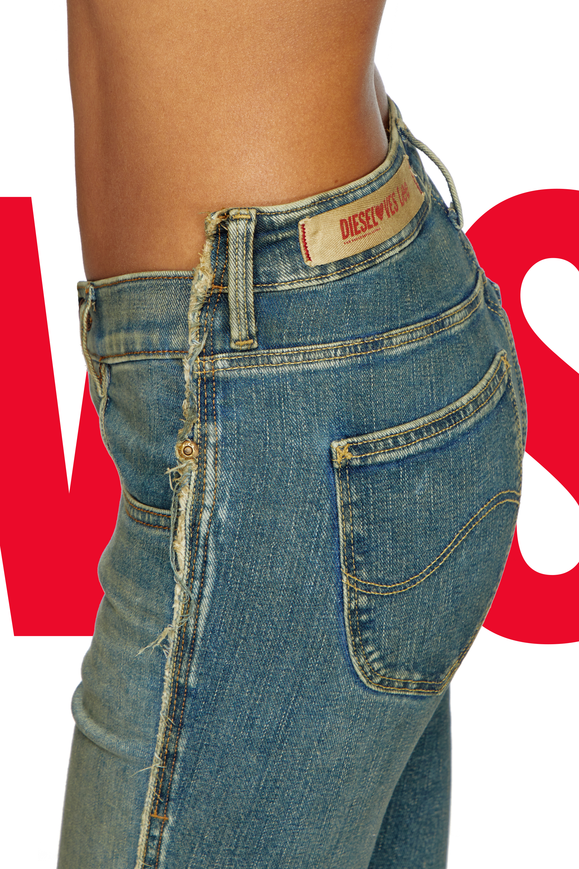 Regular Jeans Dieseloves 01 09N01, Dark Blue Diesel - Woman's Regular Jeans Dieseloves 01 09N01, Dark Blue - 4