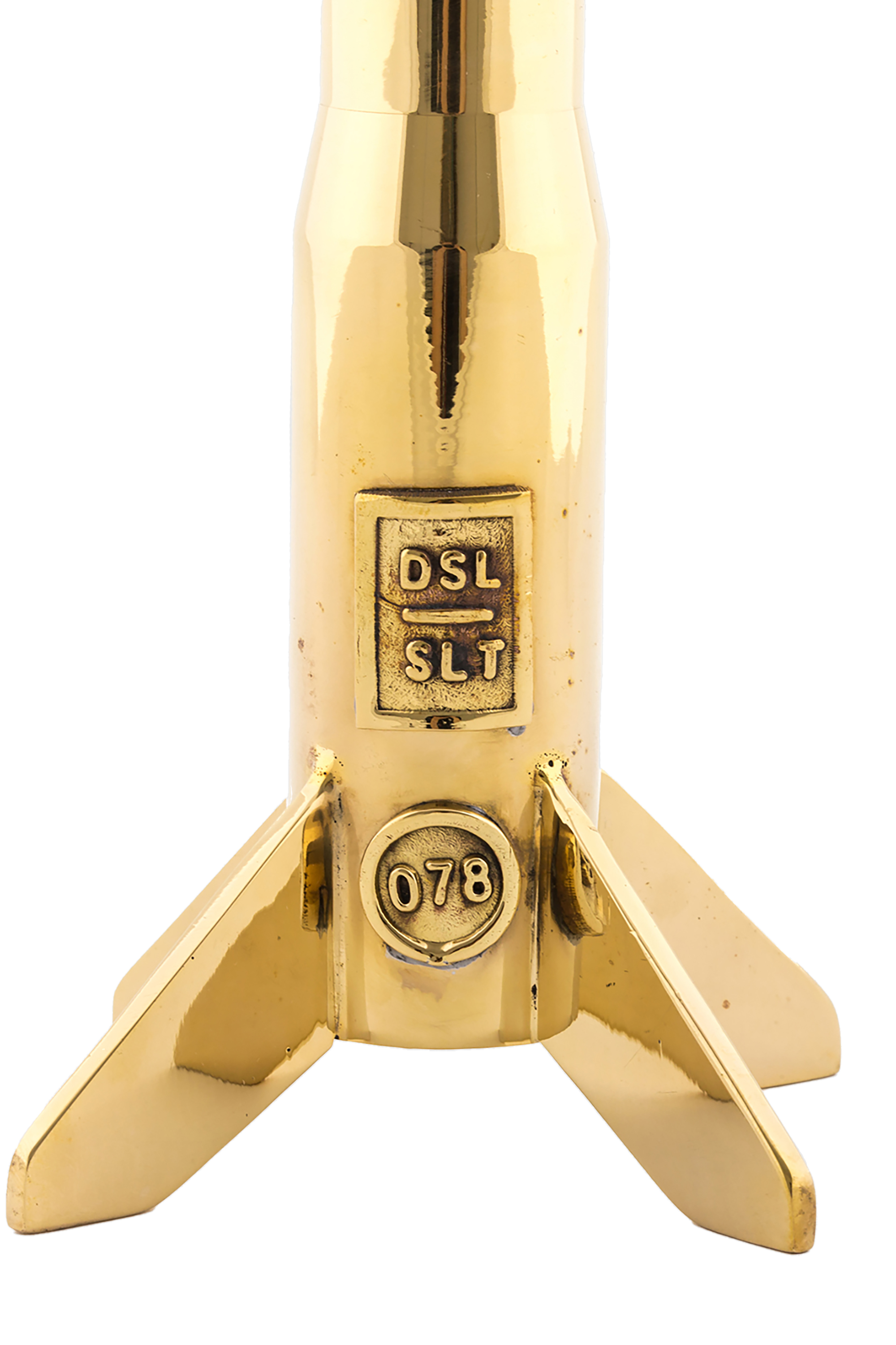Diesel - 10877 COSMIC DINER, Unisex's Gold brass candle holder, &oslash; cm 13 / 5.1" in Gold - 3