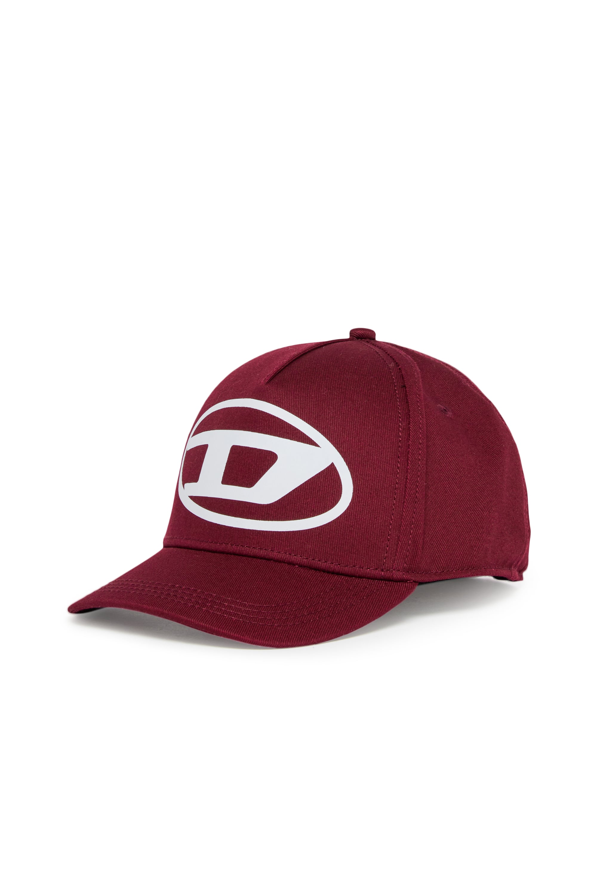 Diesel - FLIMO, Man's Baseball cap with Oval D logo print in Red - 1