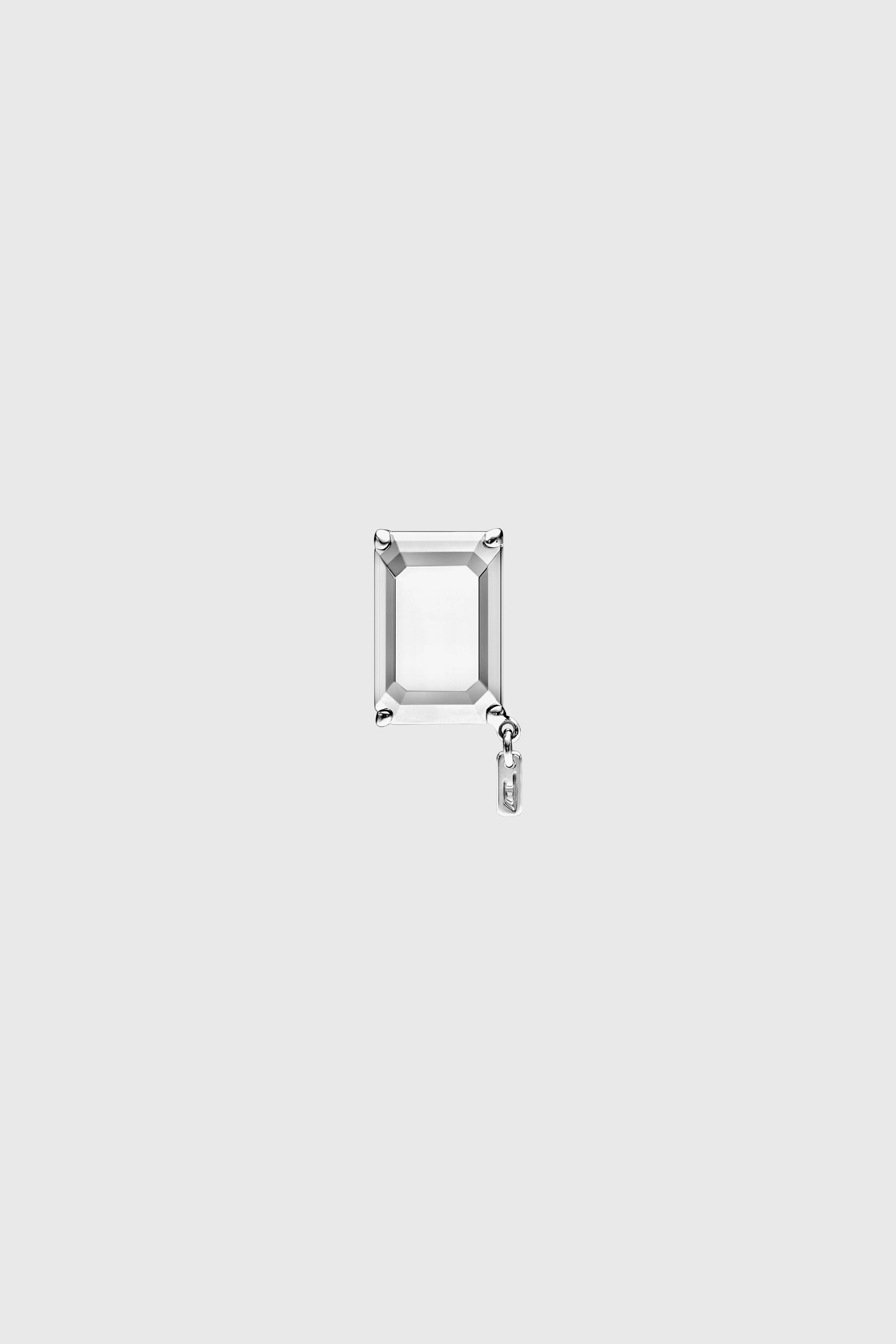 Diesel - DL1366040 STERLING SILVER JEWEL, Unisex's Sterling silver stud earring in Silver - 1