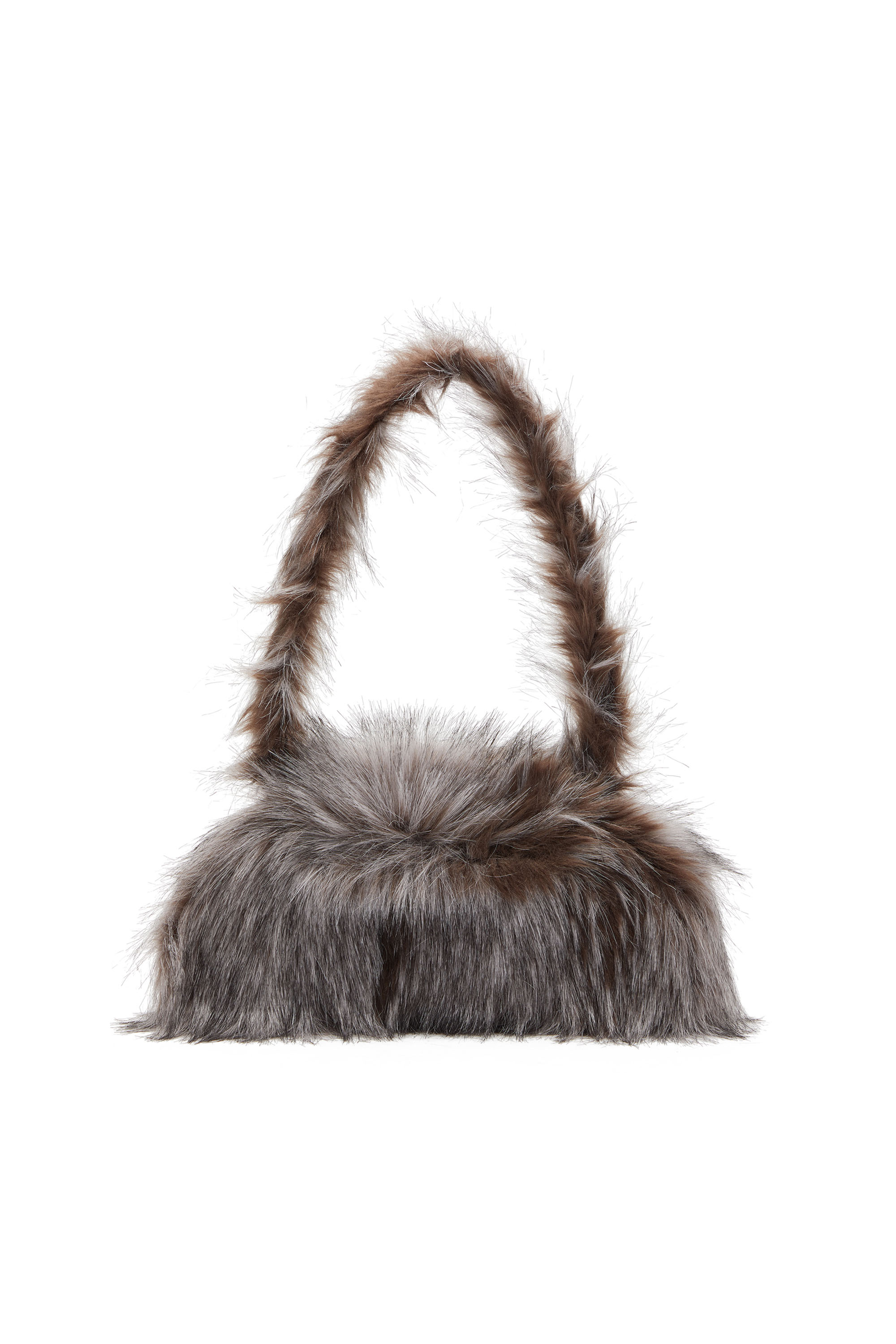 Diesel - PLAY CROSSBODY, Woman's Play-Fluffy crossbody bag in Grey - 2