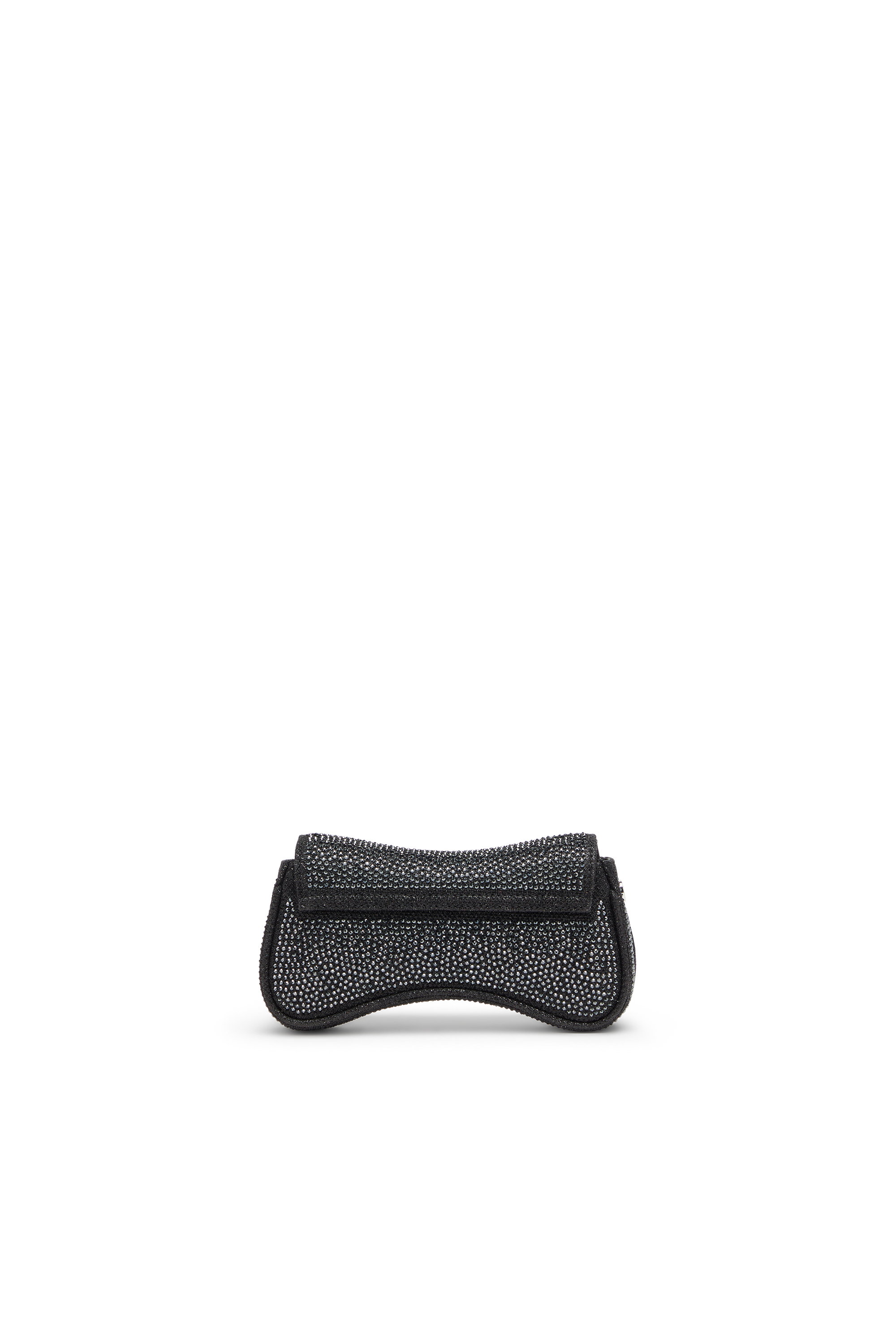 Diesel - PLAY CROSSBODY XS, Woman's Play-Mini crossbody bag in crystal Lurex in Black - 2