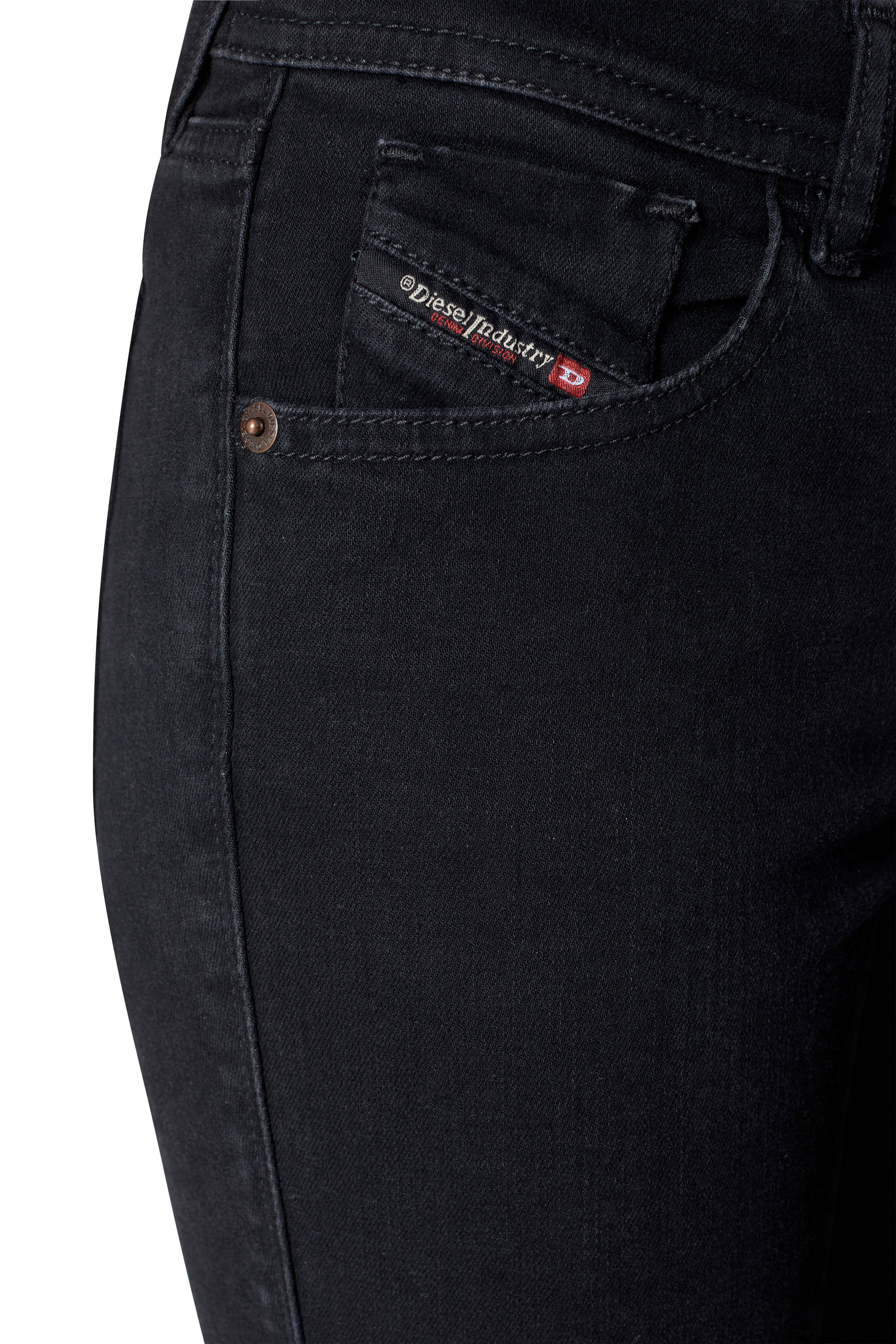 Diesel - 2018 Slandy low Z69VW Super skinny Jeans, Black/Dark grey - Image 3