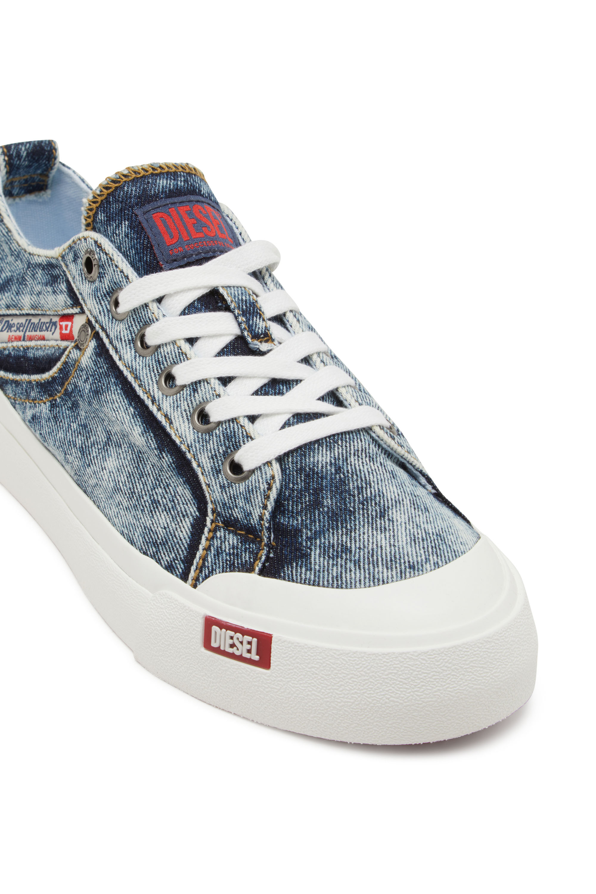 Diesel - S-ATHOS NMD LOW W, Woman's S-Athos-Denim sneakers with pocket detail in Blue - 5