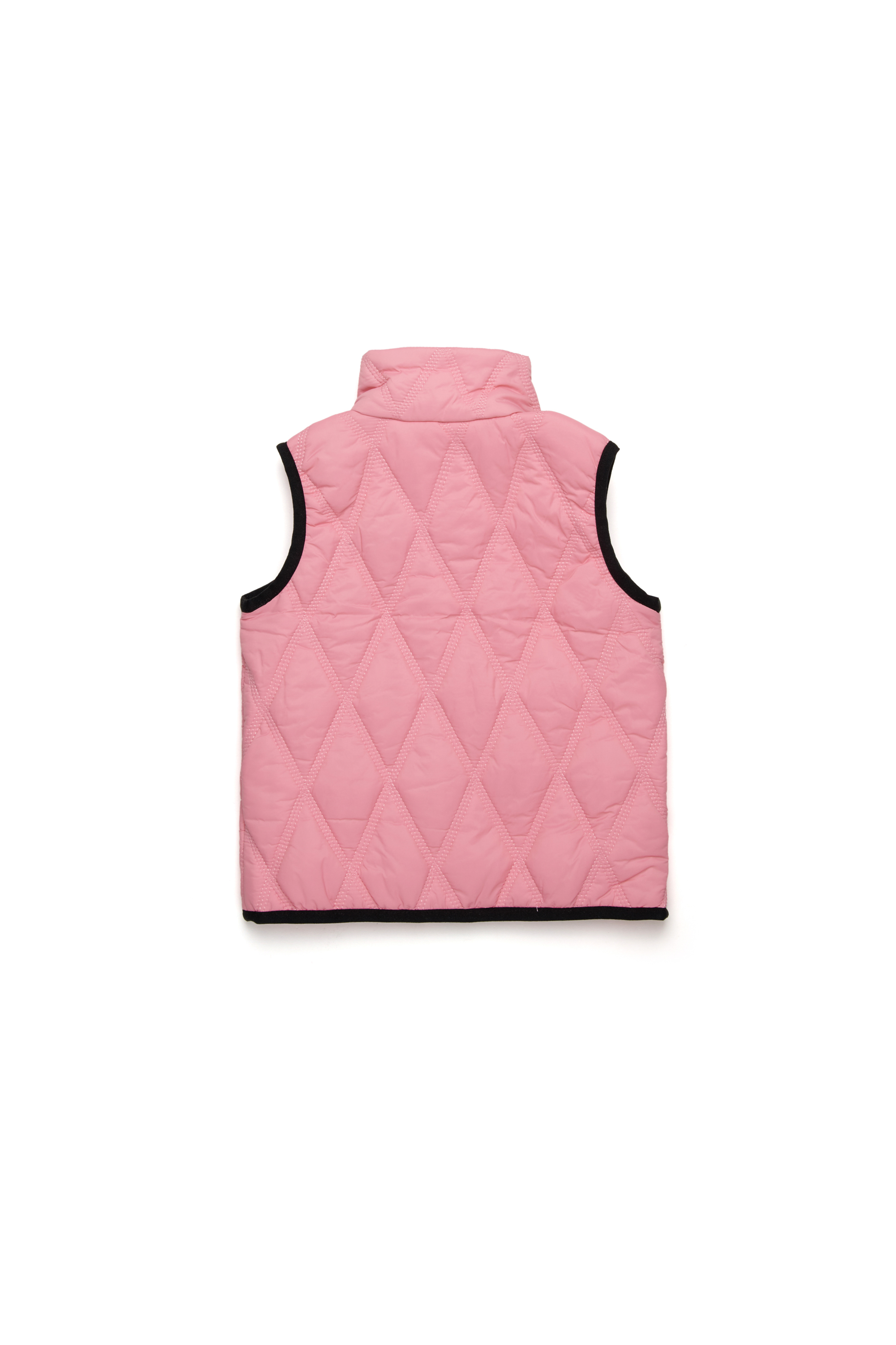 Diesel - JFOKKLOGONHB, Unisex's Quilted vest with Oval D patch in Pink - 2