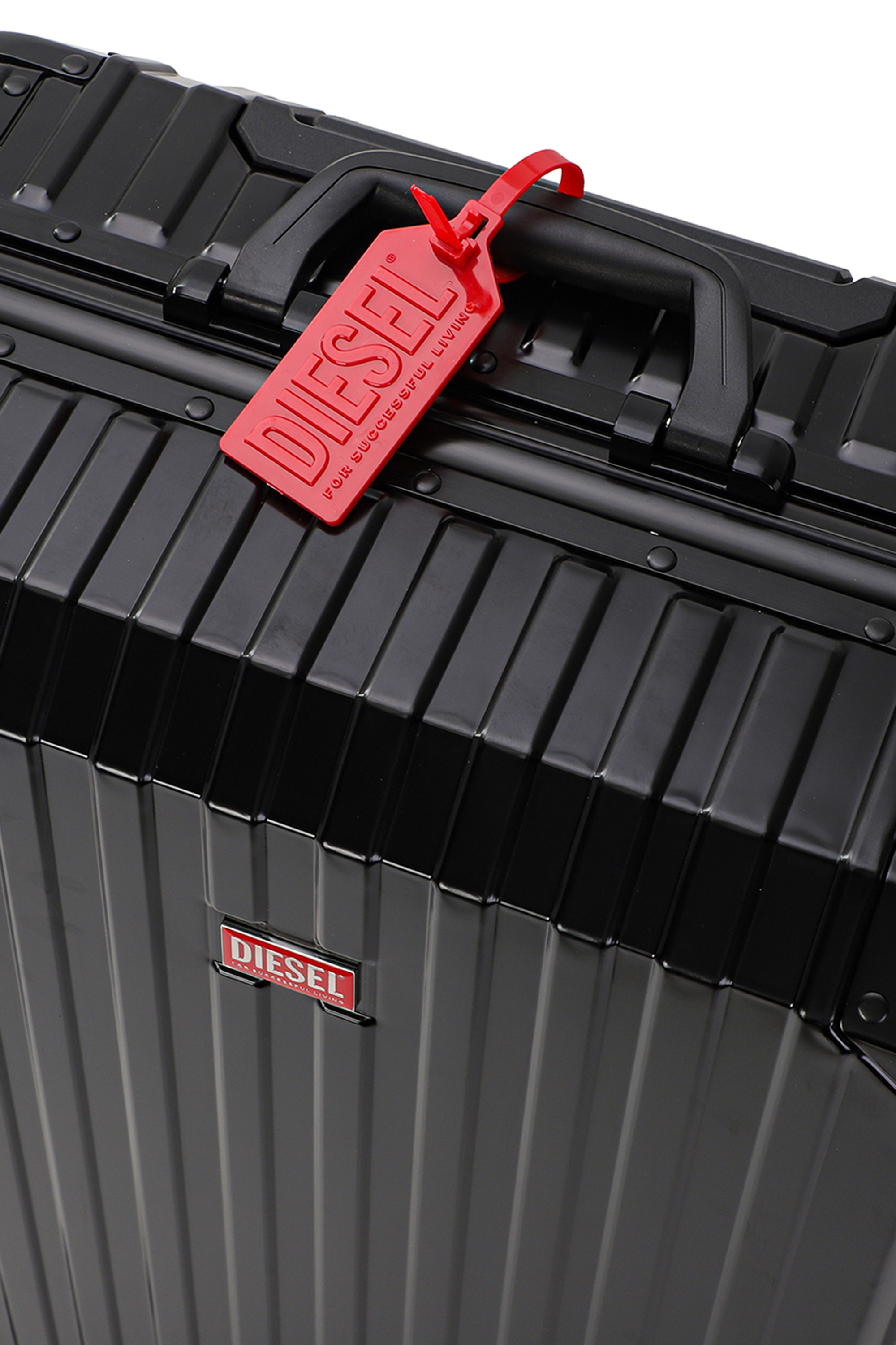 Diesel - DIESEL ALUMINUM TROLLEY- DSL002, Unisex's Aluminum suitcase size M in Black - 2