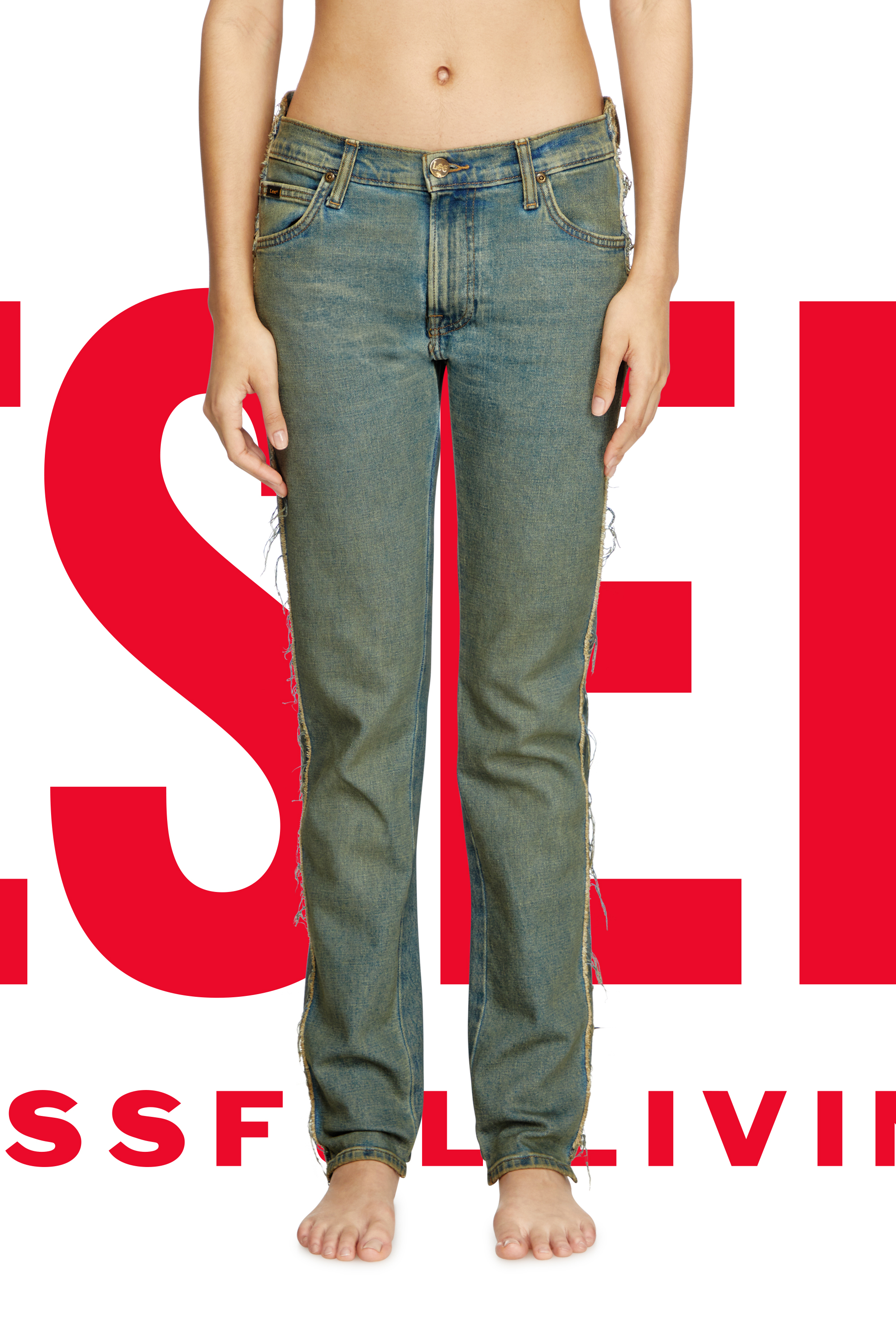 Regular Jeans Dieseloves 04 09M98, Dark Blue Diesel - Man's Regular Jeans Dieseloves 04 09M98, Dark Blue - 7