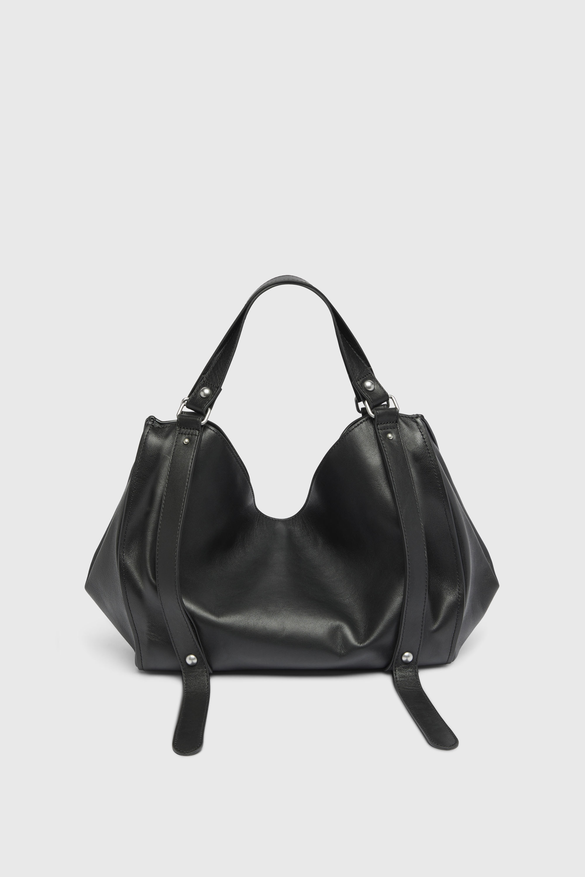 Diesel - D-ONE TOPHANDLE M, Unisex's D-One-Medium top-handle bag in treated leather in Black - 2