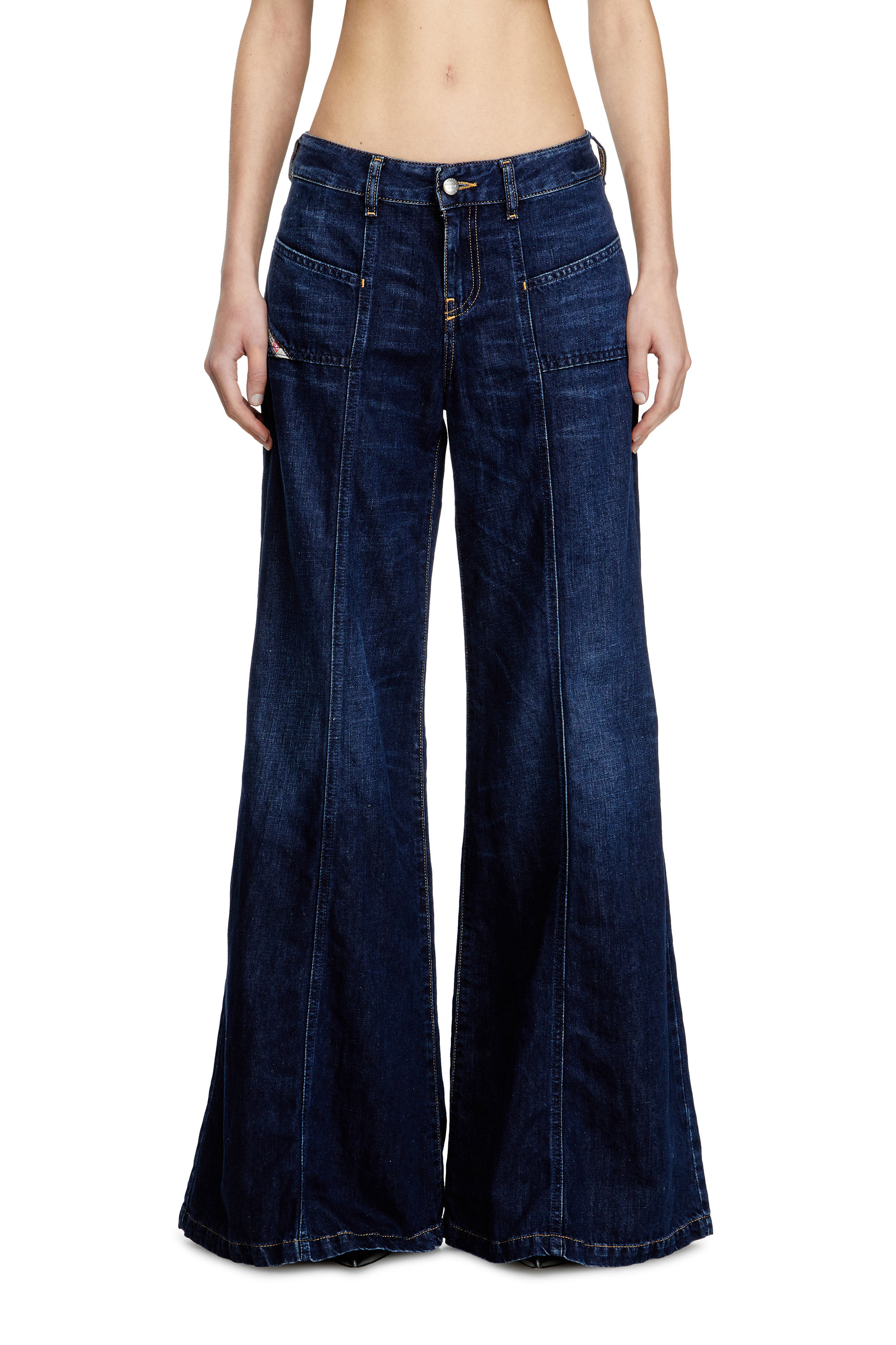 Diesel - Woman's Flare Jeans D-Akii 068RA, Dark Blue - 2