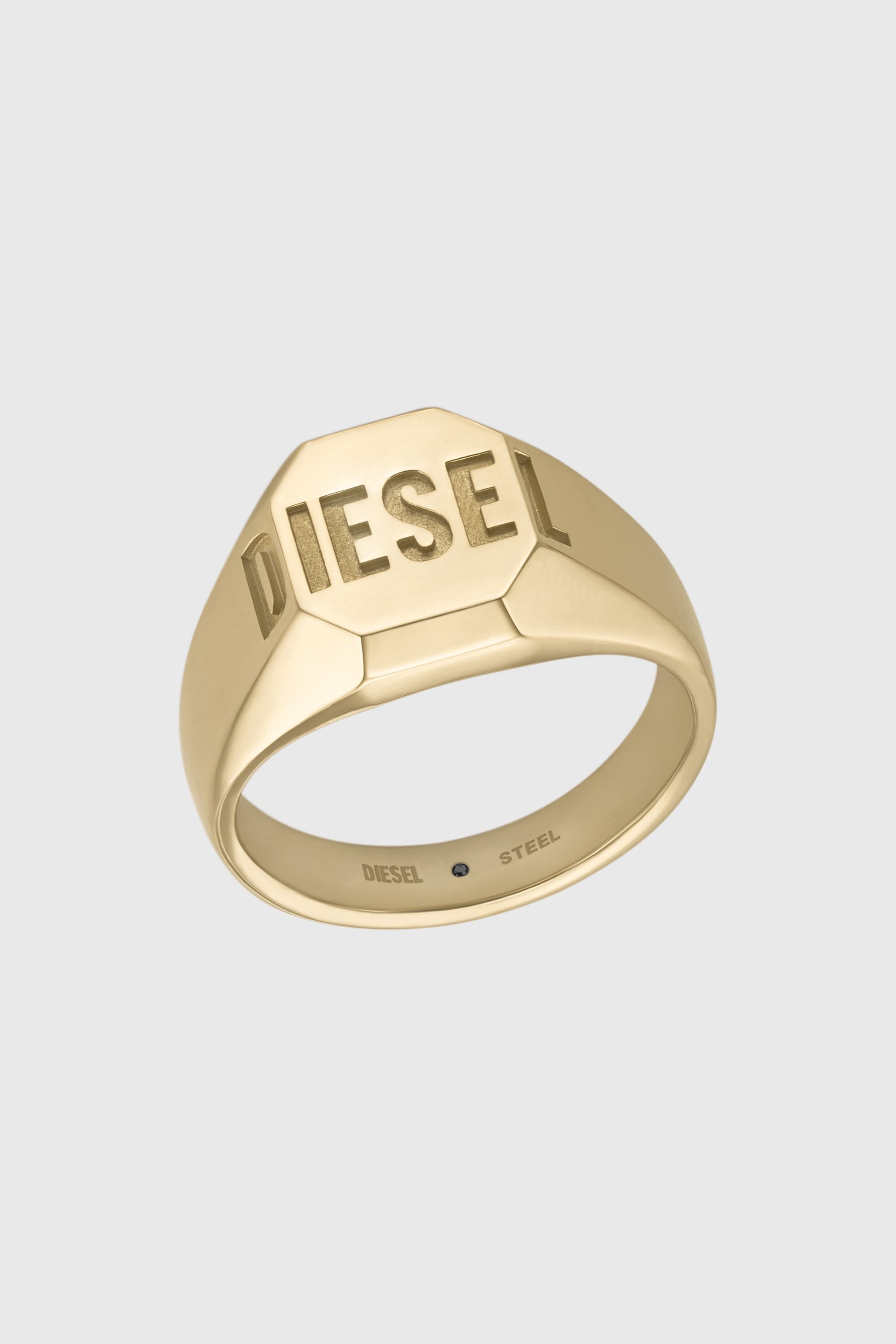Gold-tone signet ring