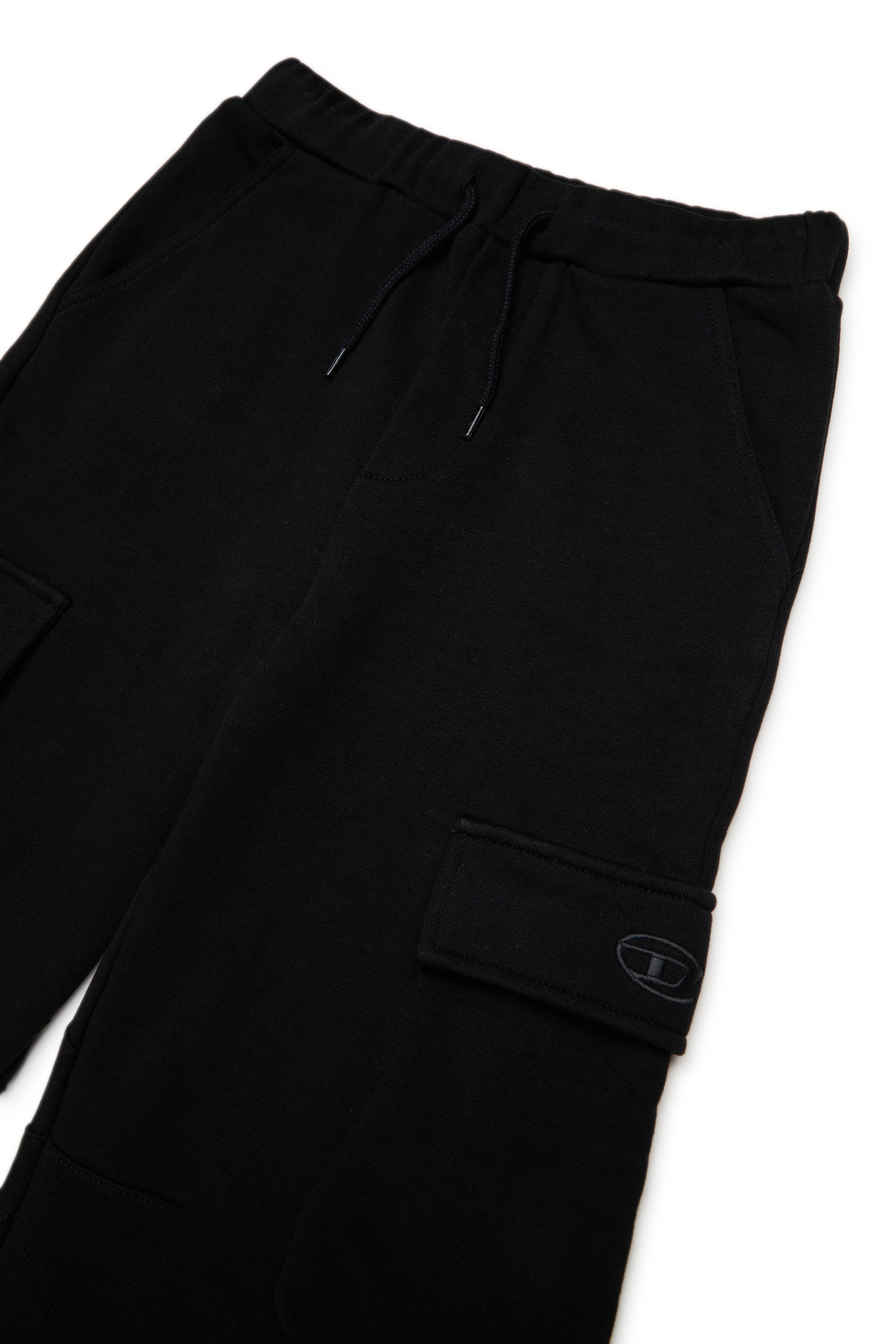Diesel - PASDIR, Woman's Cotton pants with cargo pockets. in Black - 3