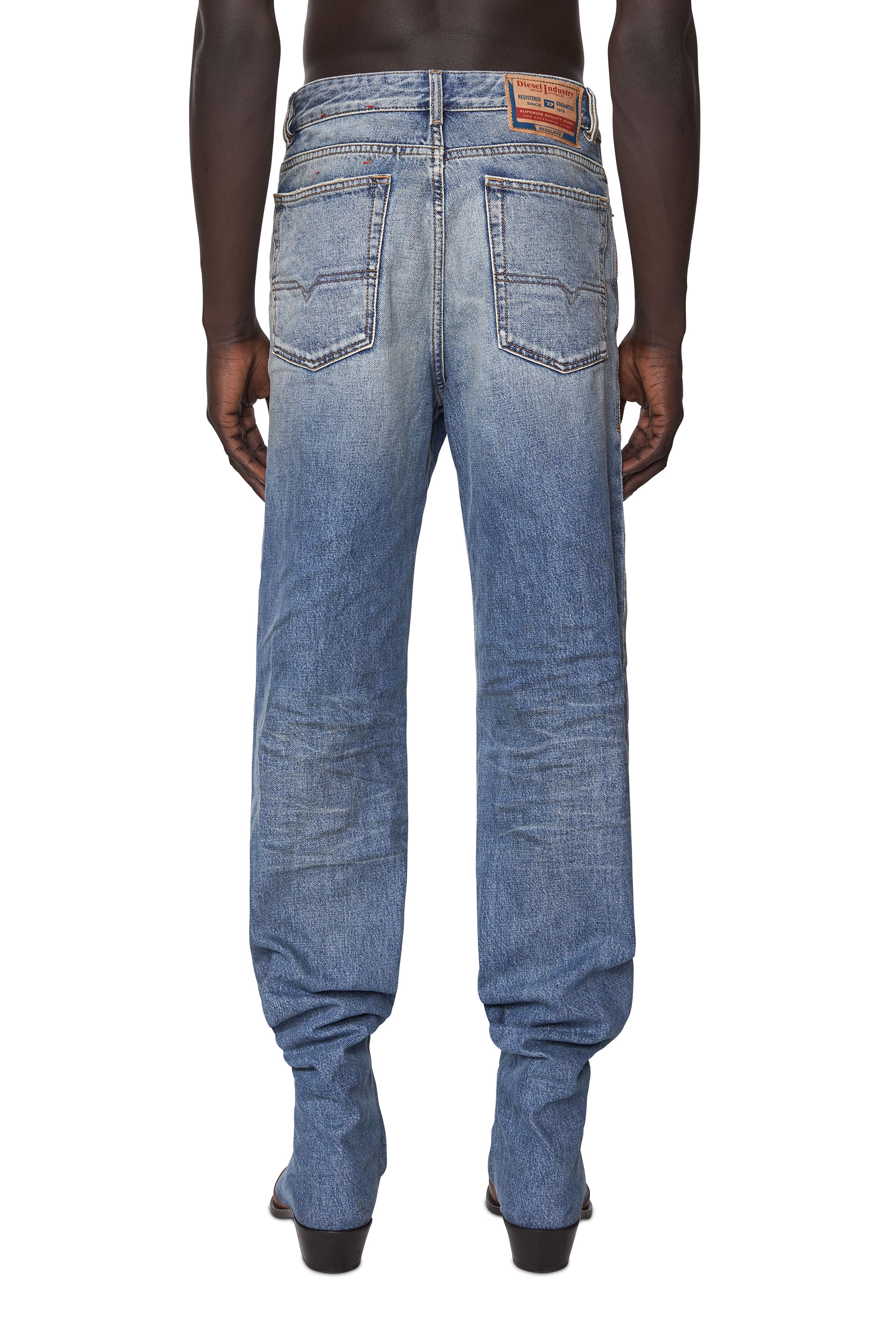 Diesel - 1955 007A7 Straight Jeans, Light Blue - Image 3