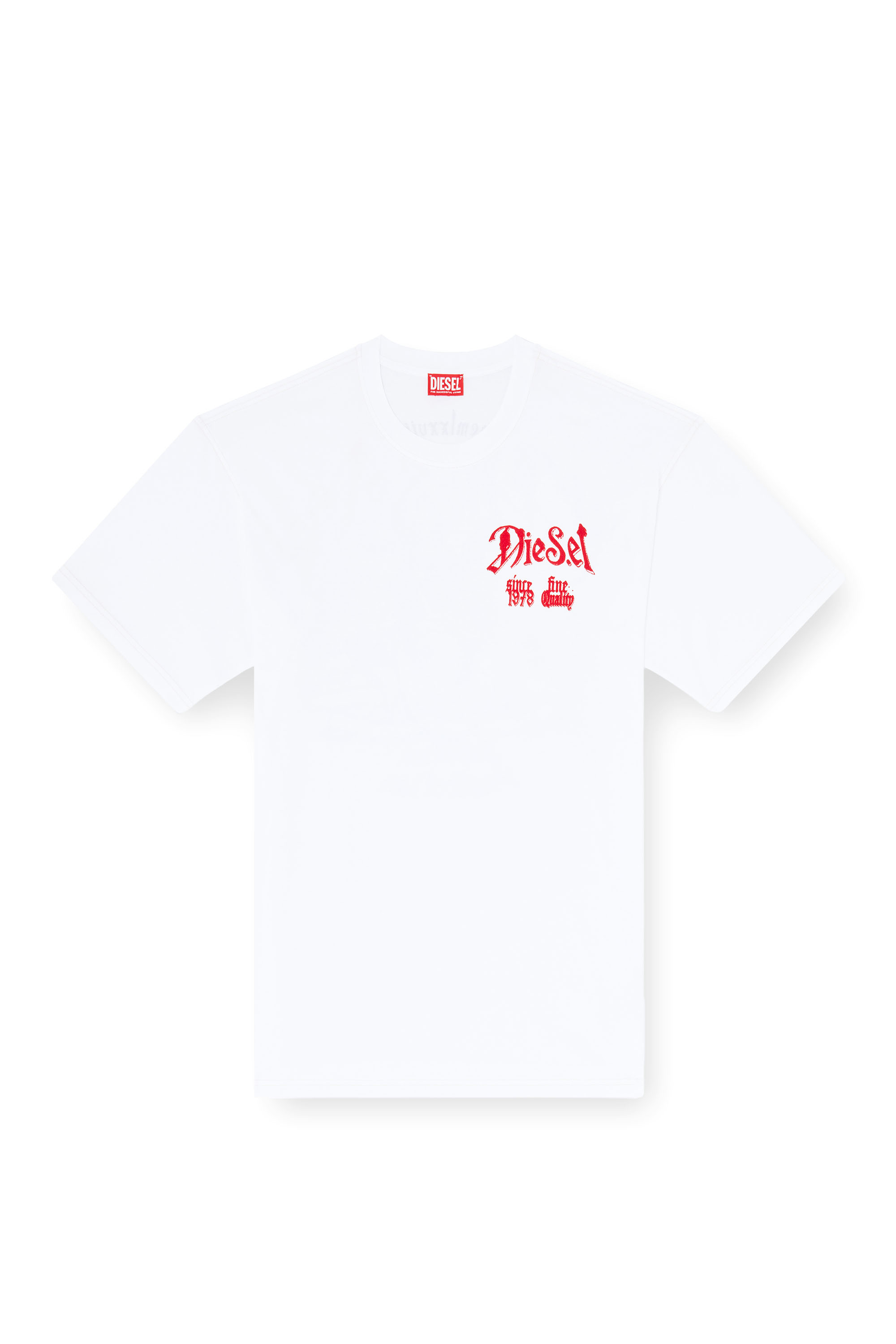 Diesel - T-BOXT-AA2, Man's Cotton T-shirt with flock graphic in null - 3